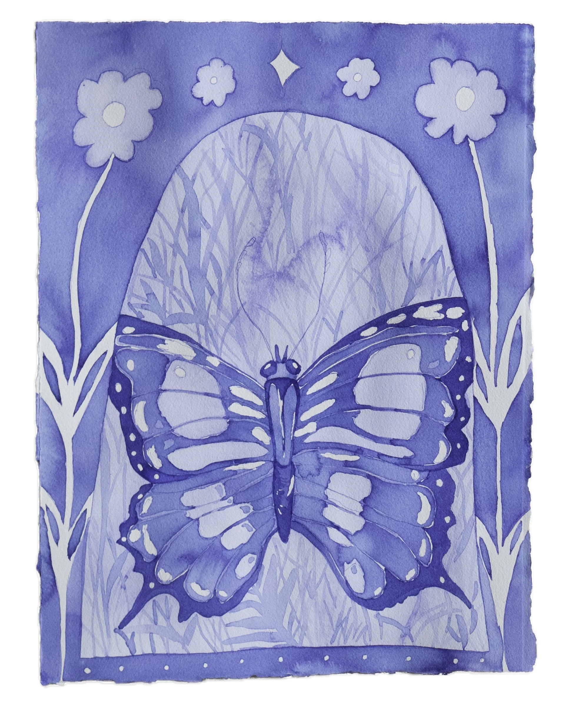 Butterfly in Flowered Altar