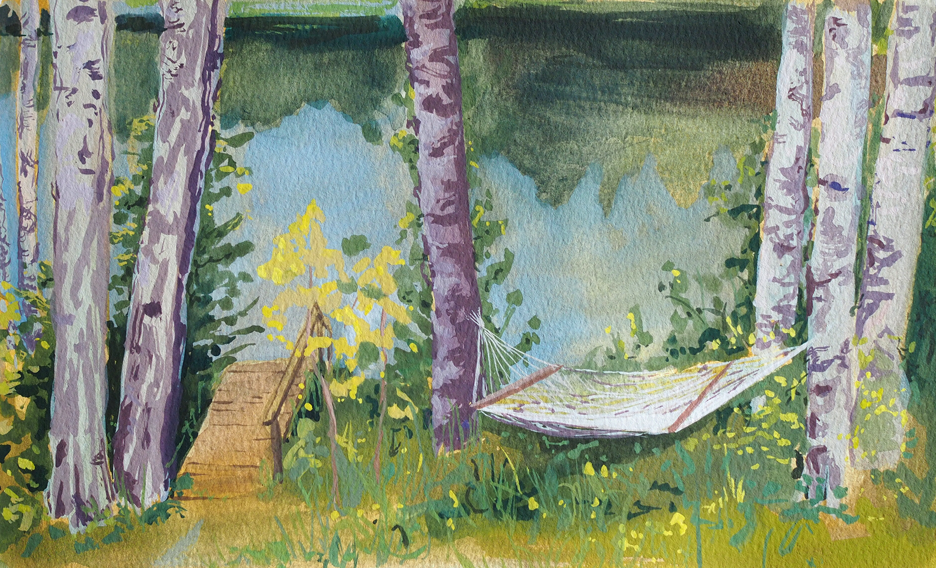 Hammock over Spectacle Pond