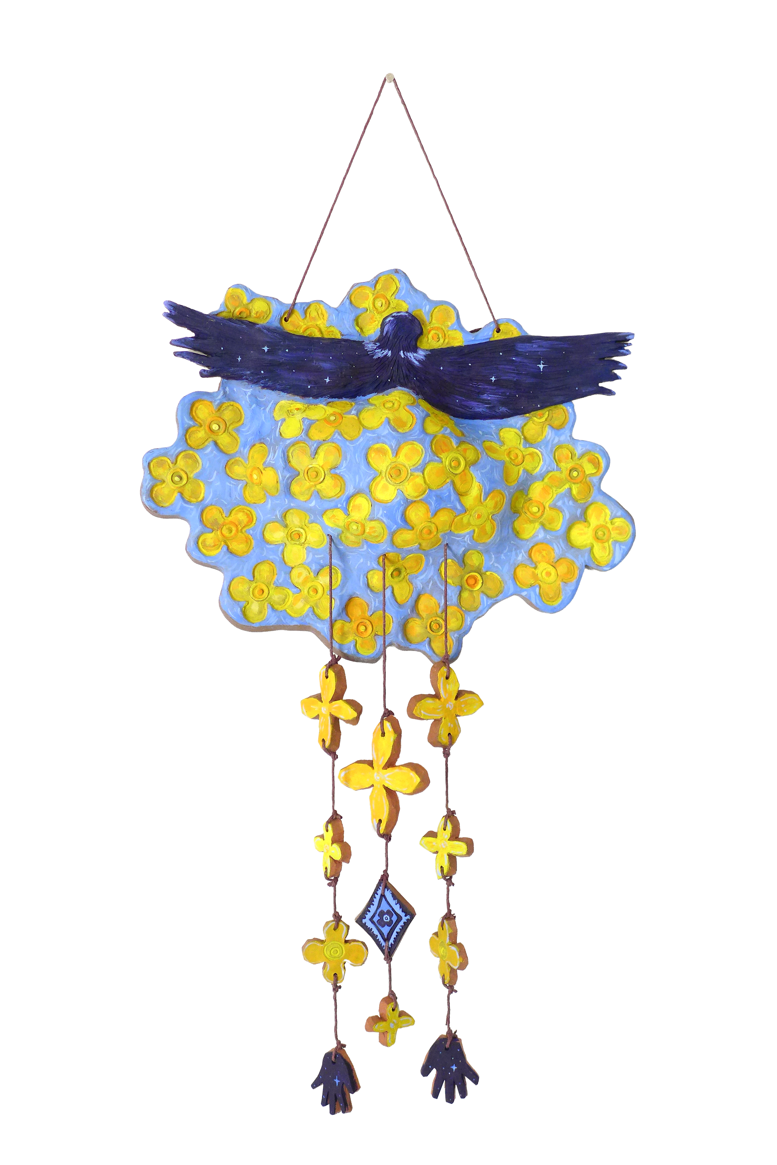 Condor in the clouds (Reimagining my childhood wall hanging) 