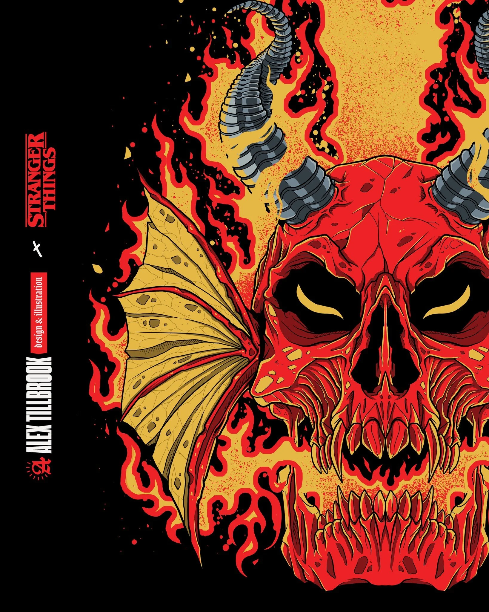 Last year I had the opportunity to work on some new @strangerthingstv  Hellfire club illustrations for @netflix !

I've been sitting on these for a while, but @primark just launched a new range featuring some of my work so I can finally share them.

