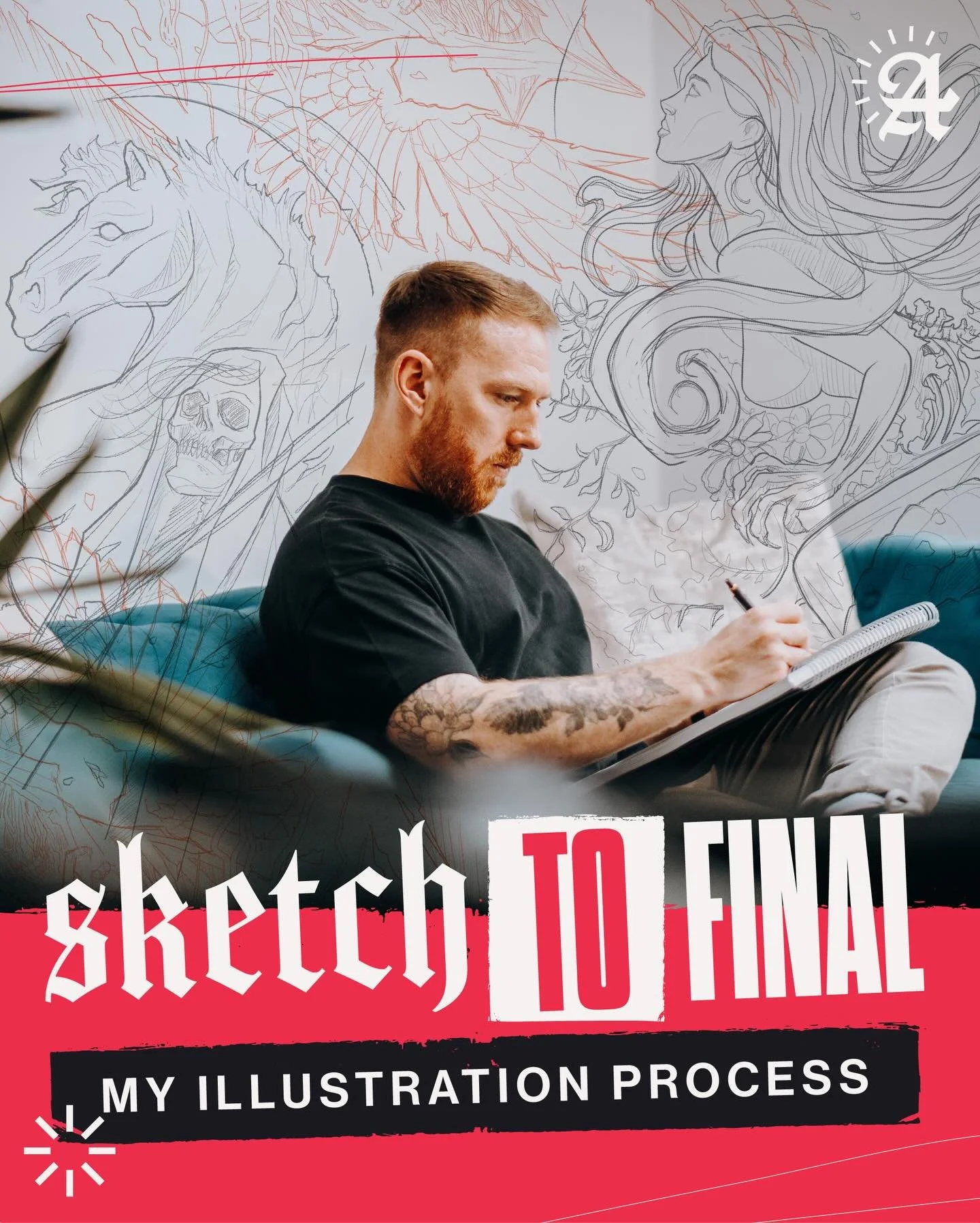 I get asked about my process a lot, so here&rsquo;s a quick look at how I handle an illustration project - from the first sketch through to the finished artwork.

If you&rsquo;d be interested in a full process video, let me know! 

-

#illustration #