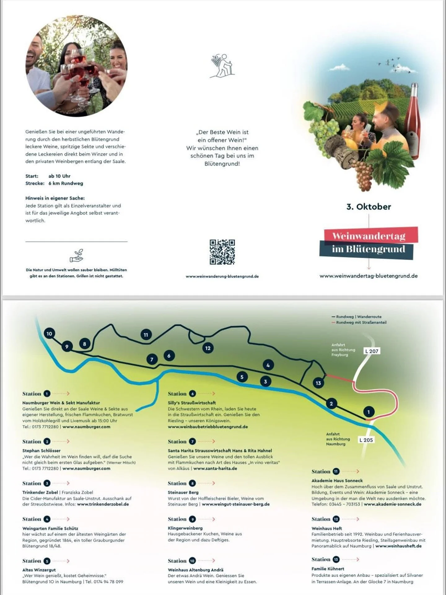 Weinwandern im Bl&uuml;tengrund - Am Freitag, den 03.10.2025, begr&uuml;&szlig;en wir euch ganz herzlich bei uns auf dem Keilberg und im ganzen Gro&szlig;jenaer Bl&uuml;tengrund 🙌🏻🧡

#saaleunstrut #weinwandern #weinberge #weinhausheft