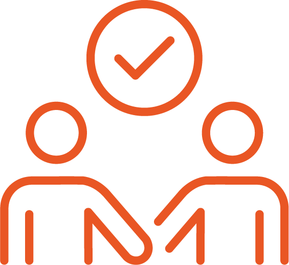 A diagram of two people talking