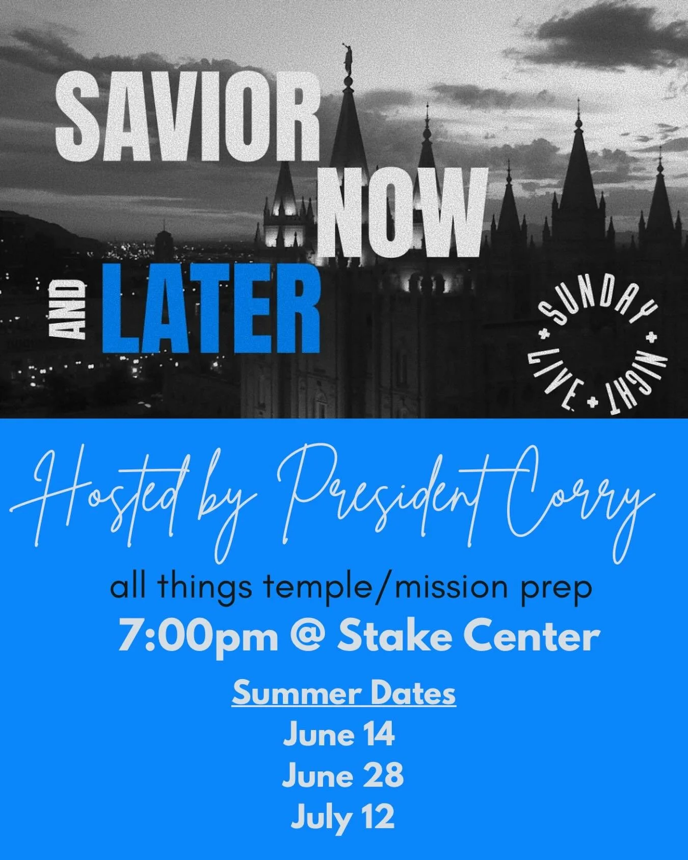 Calling all Juniors and Seniors- join us this summer with President Corry!