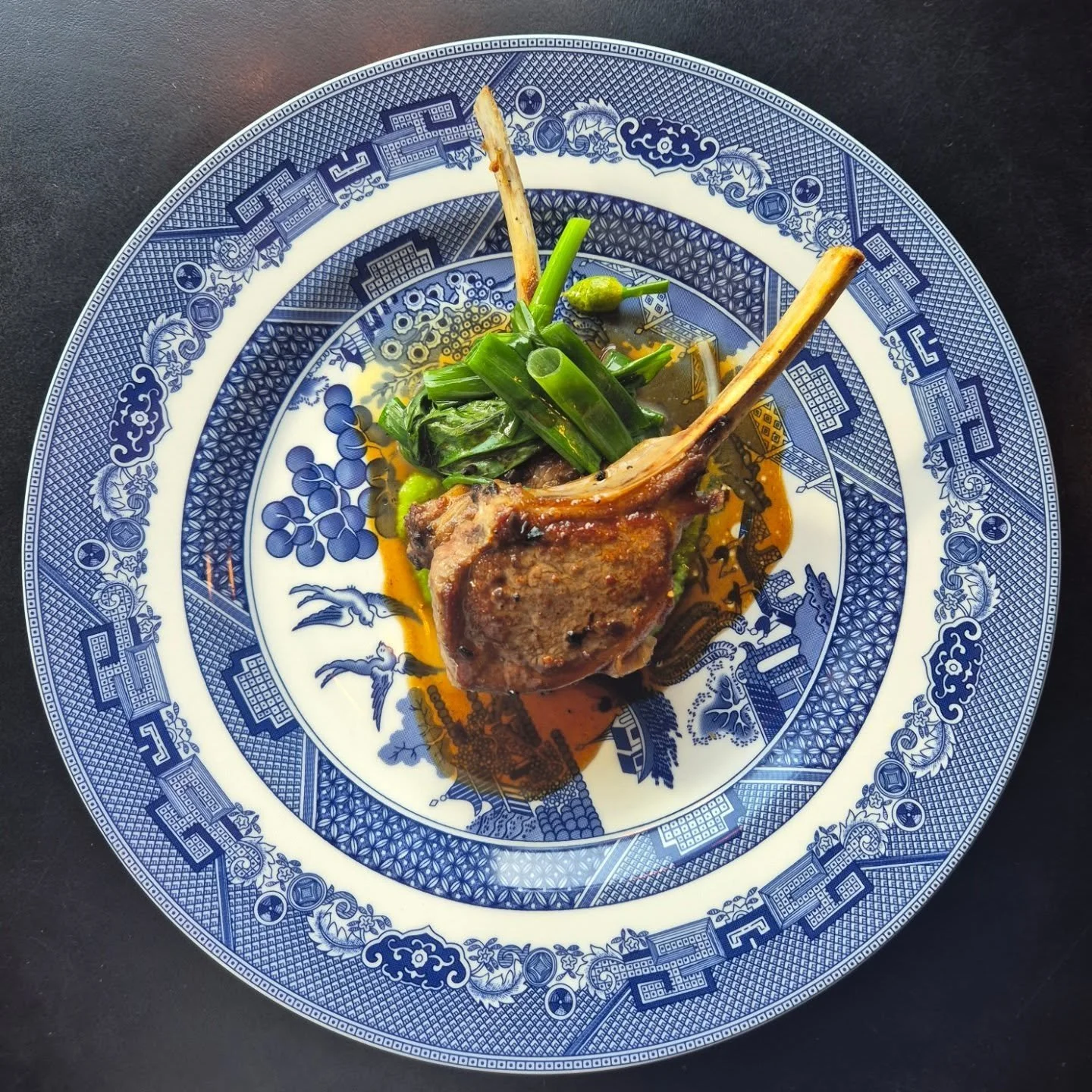 Kinvara lamb chops, @biaoisin spring veg.