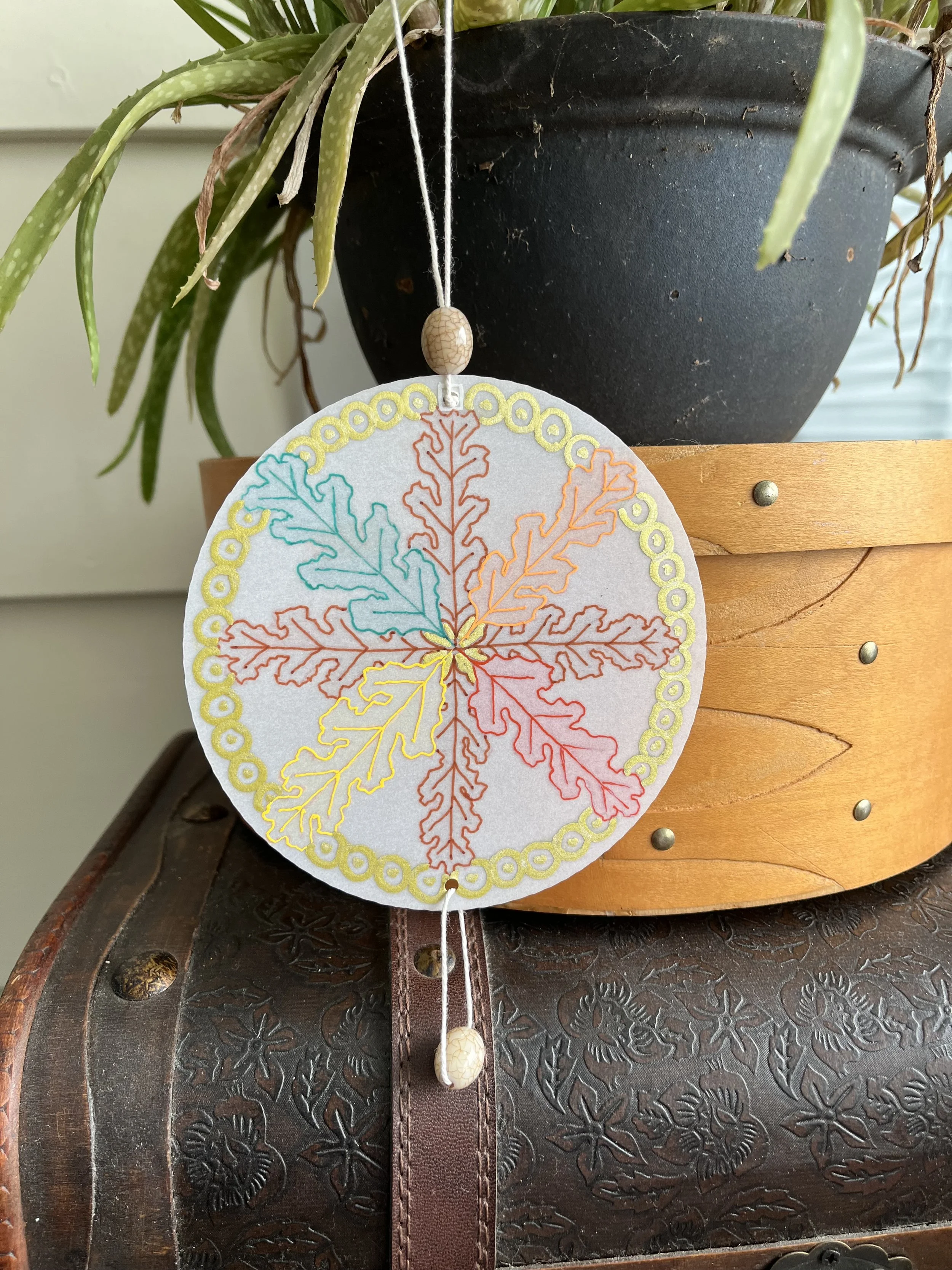 Fall Leaf Window Hanging