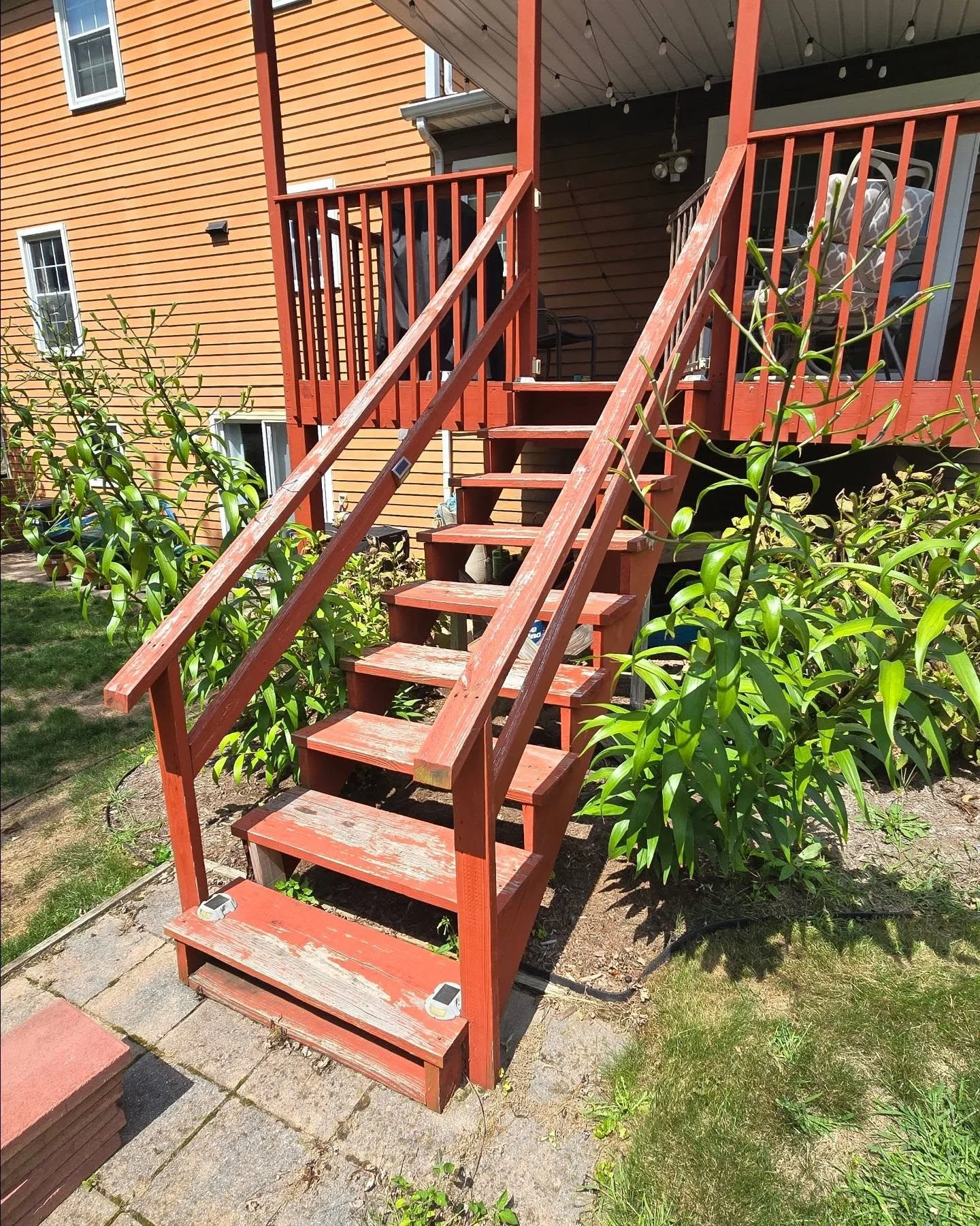 Out with the old, in with the NEW. 

The customer wanted to hold off for now on breaking the bank to rebuild a new deck but needed these stairs replaced due to a safety issue. 

#Carpentry #stairs #remodeling #deck #repairs #enhancements #contractor 