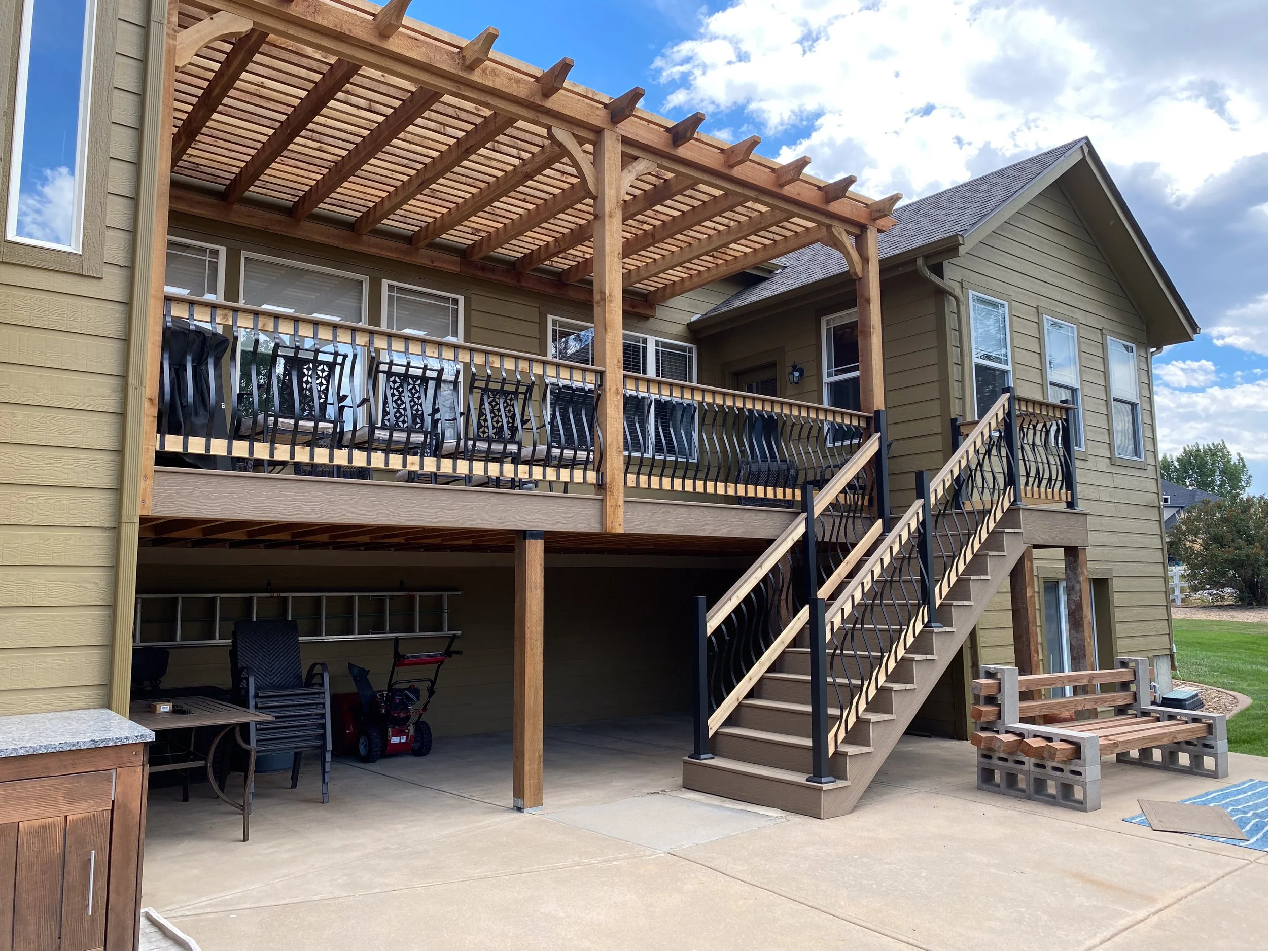 Deck and Pergola Combo