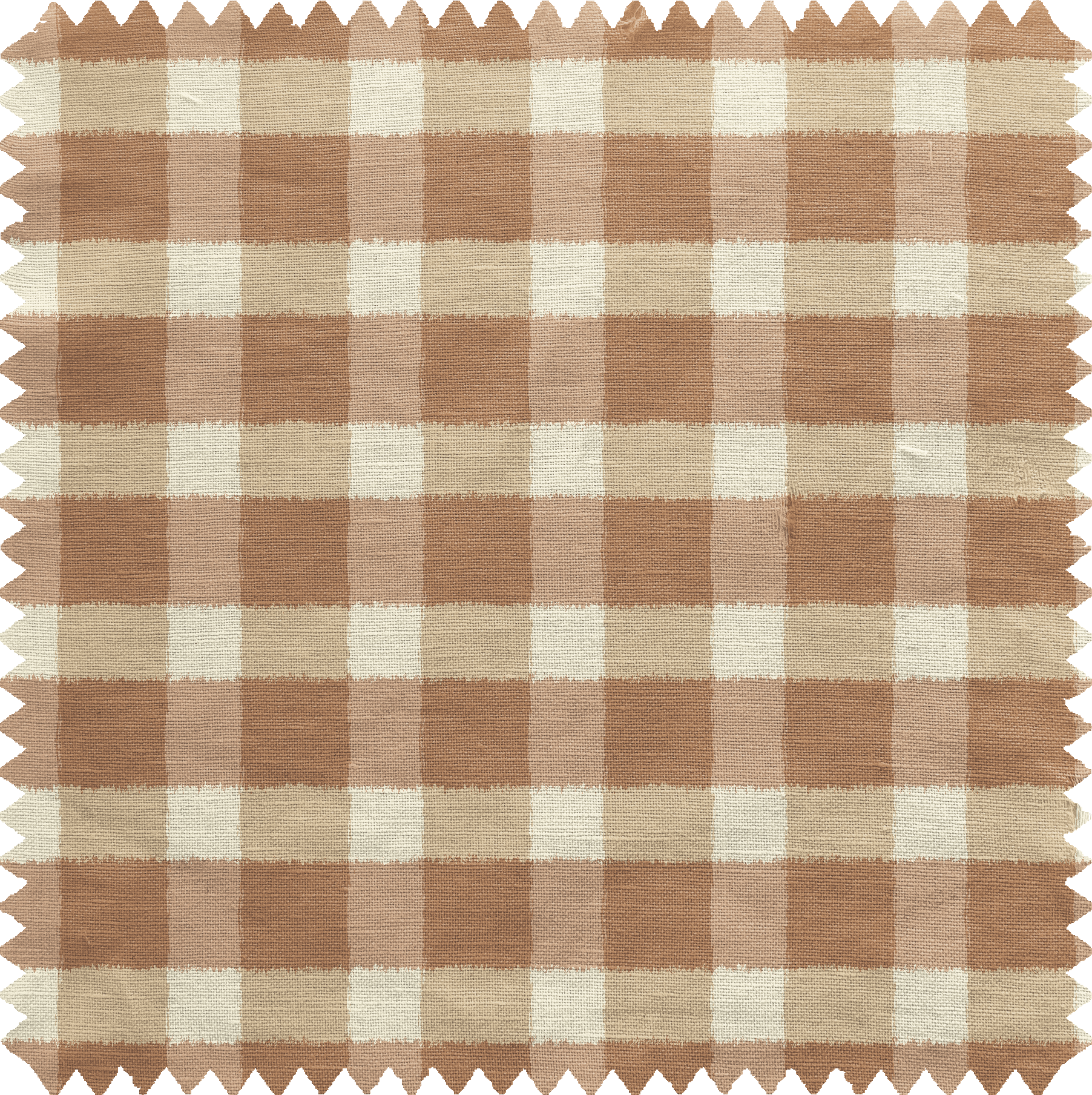 Field Check Fabric in Clay