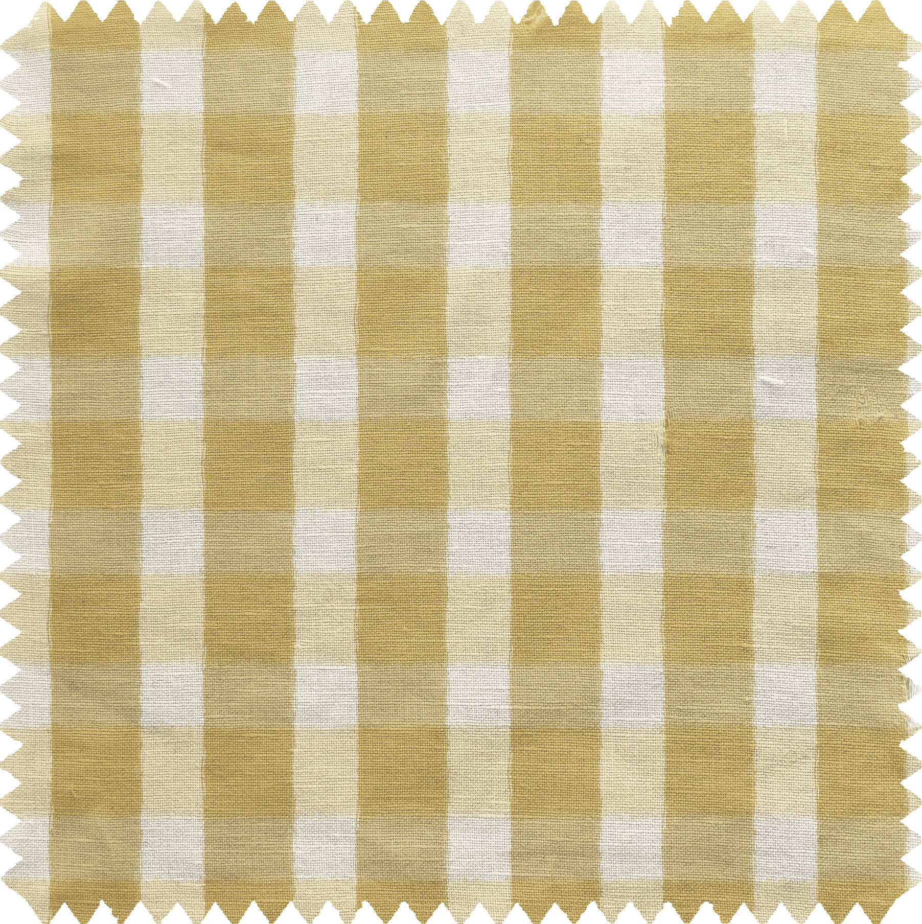 Field Check Fabric in Gold