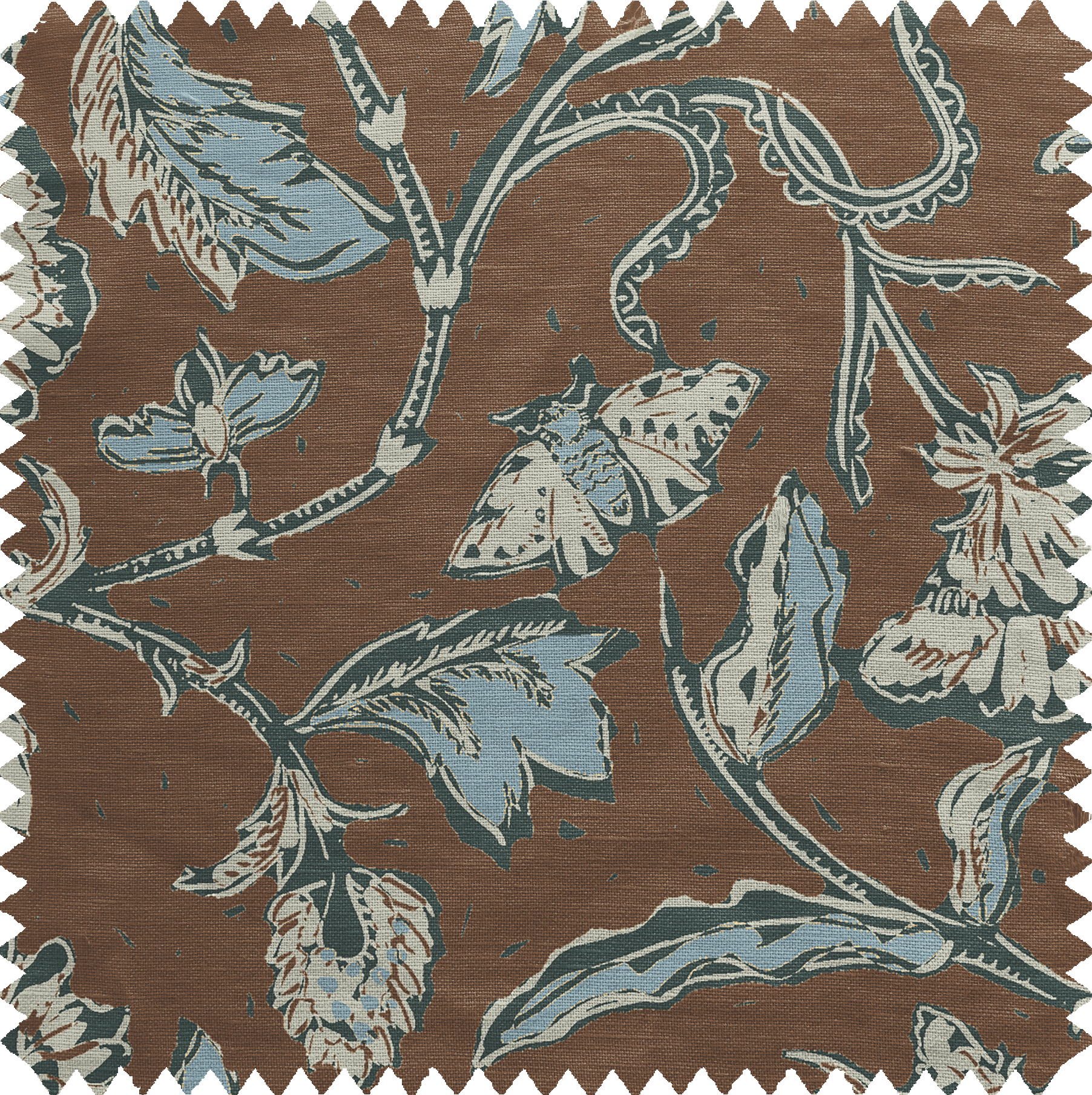 Bota Flower Fabric in Cocoa