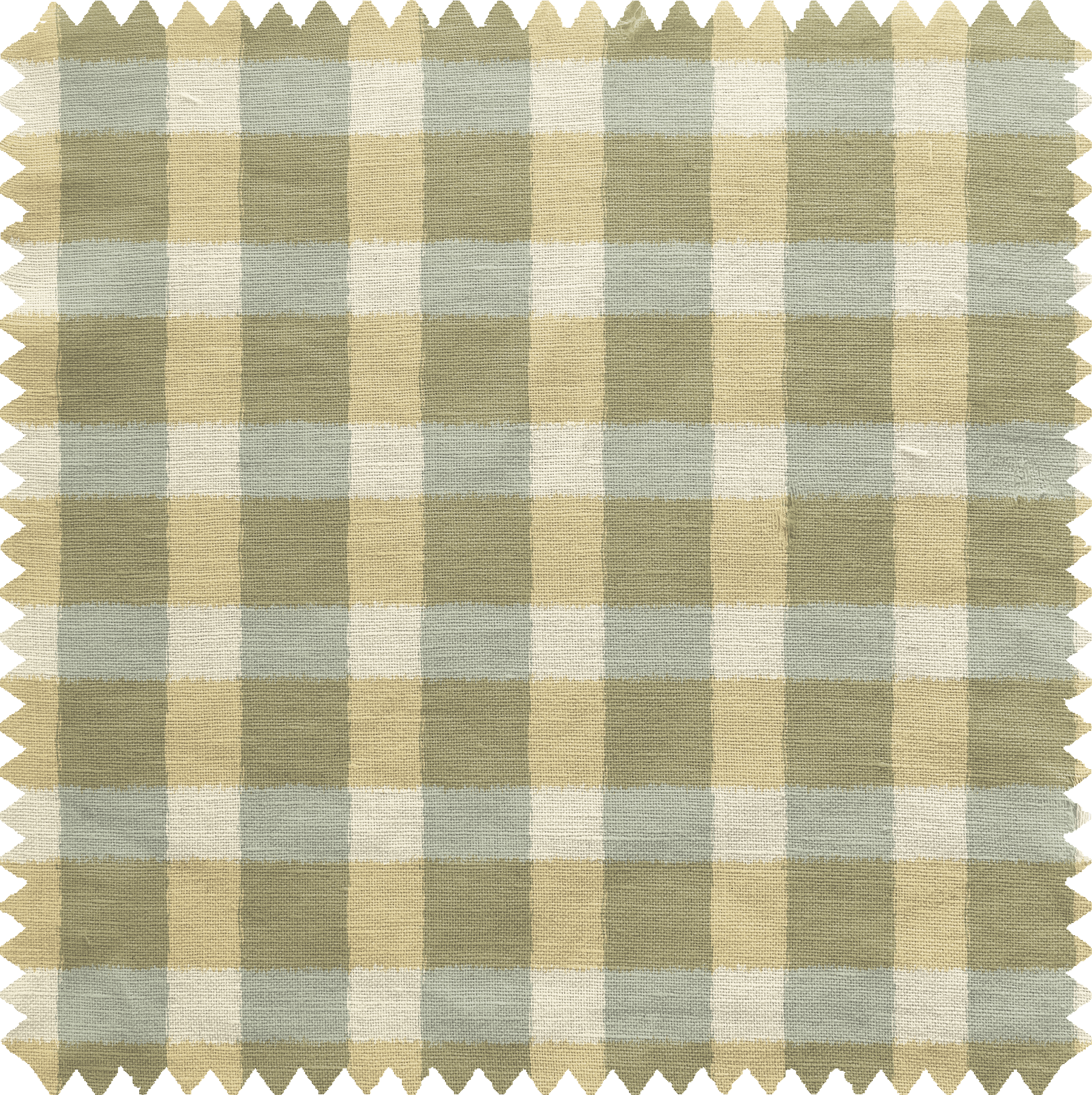 Field Check Fabric in Sage
