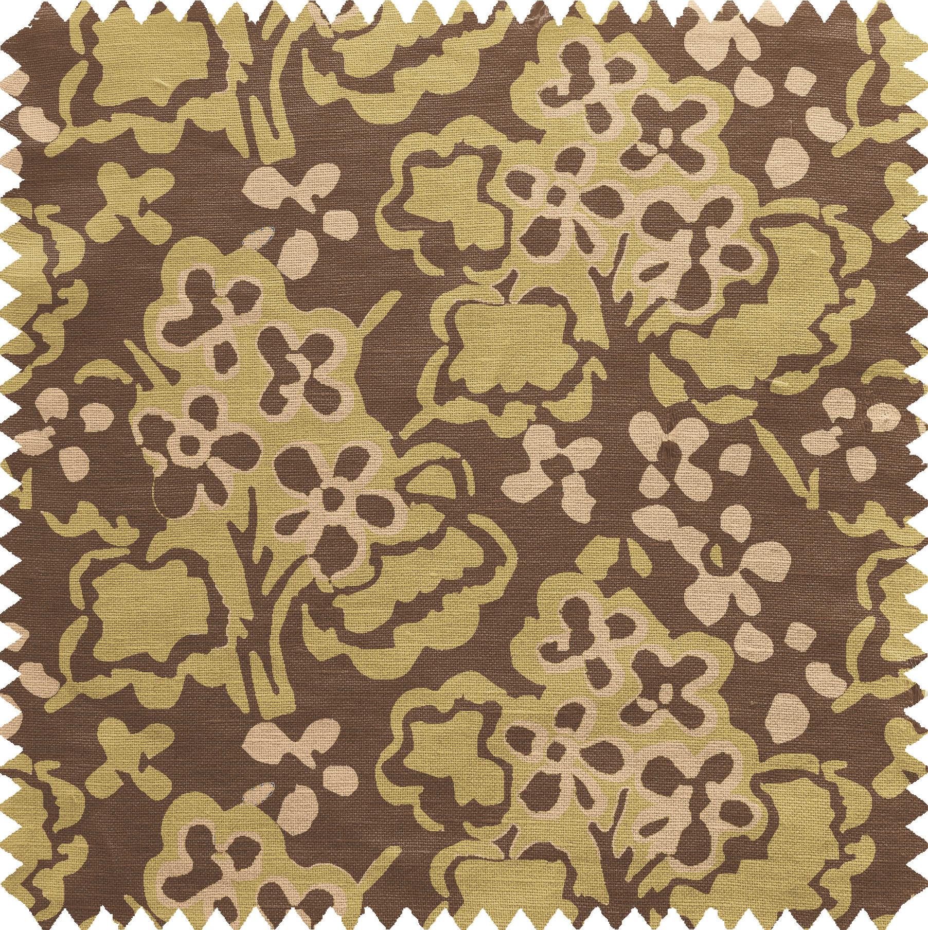 Fountain Flower Fabric in Umber