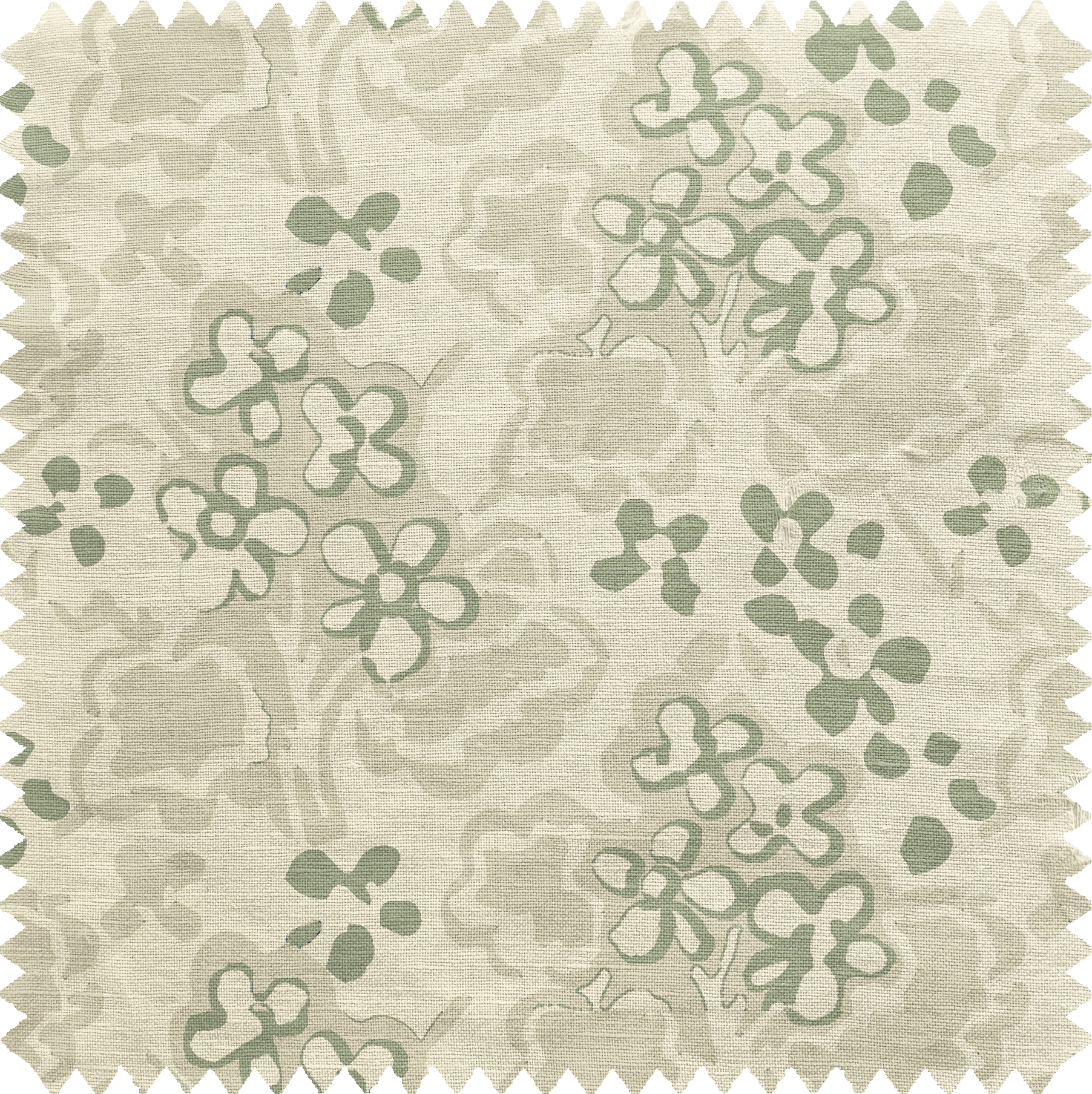 Fountain Flower Fabric in Lichen