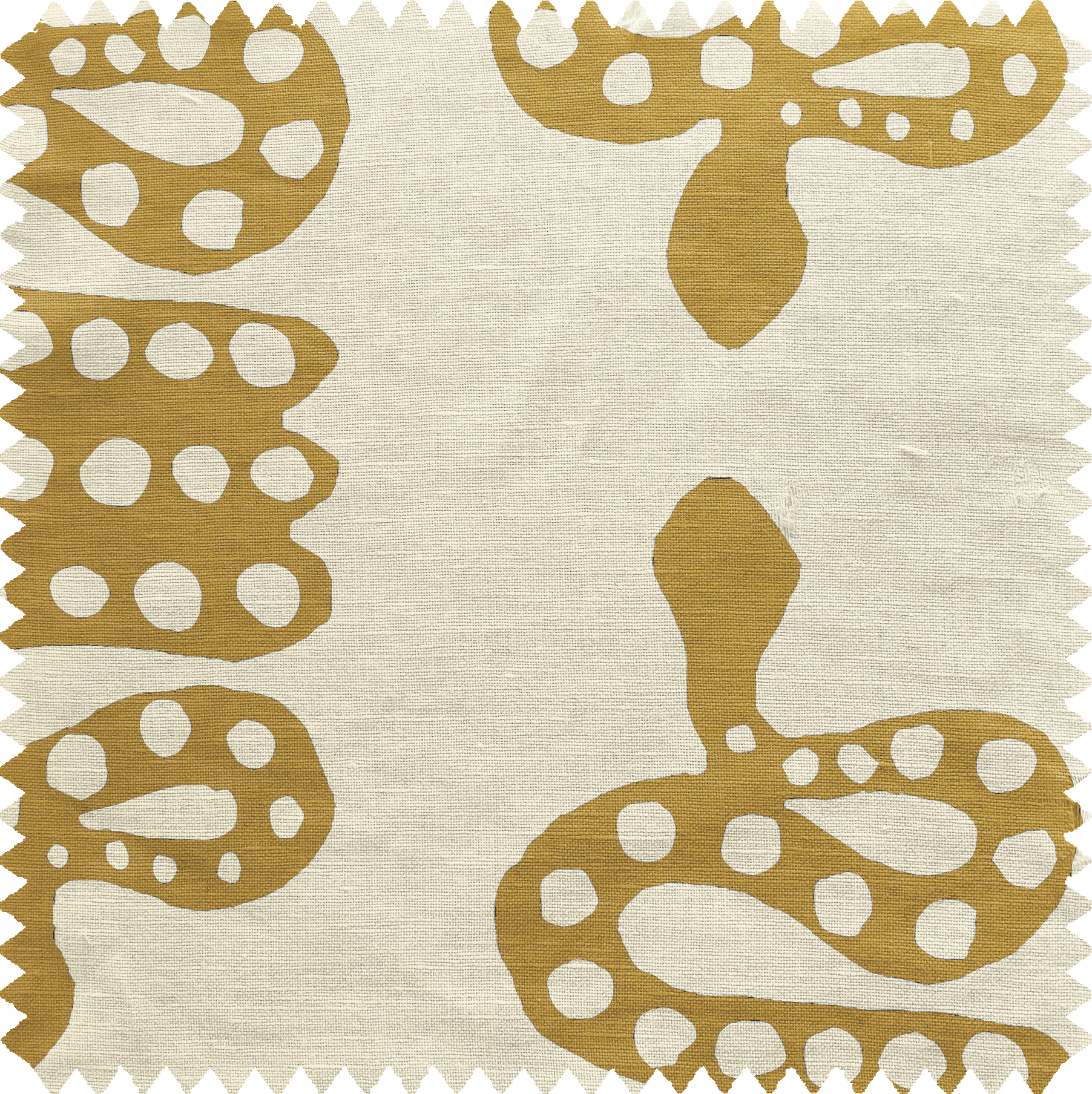 Snake Fabric in Gold