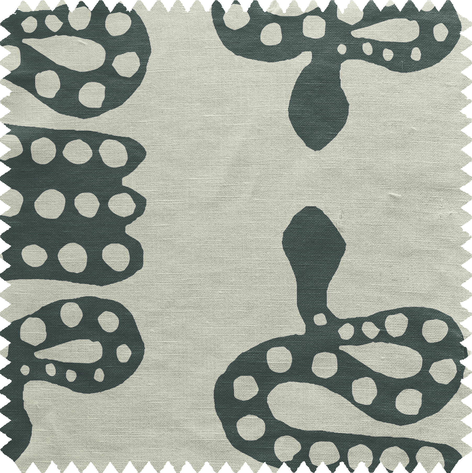 Snake Fabric in Emerald