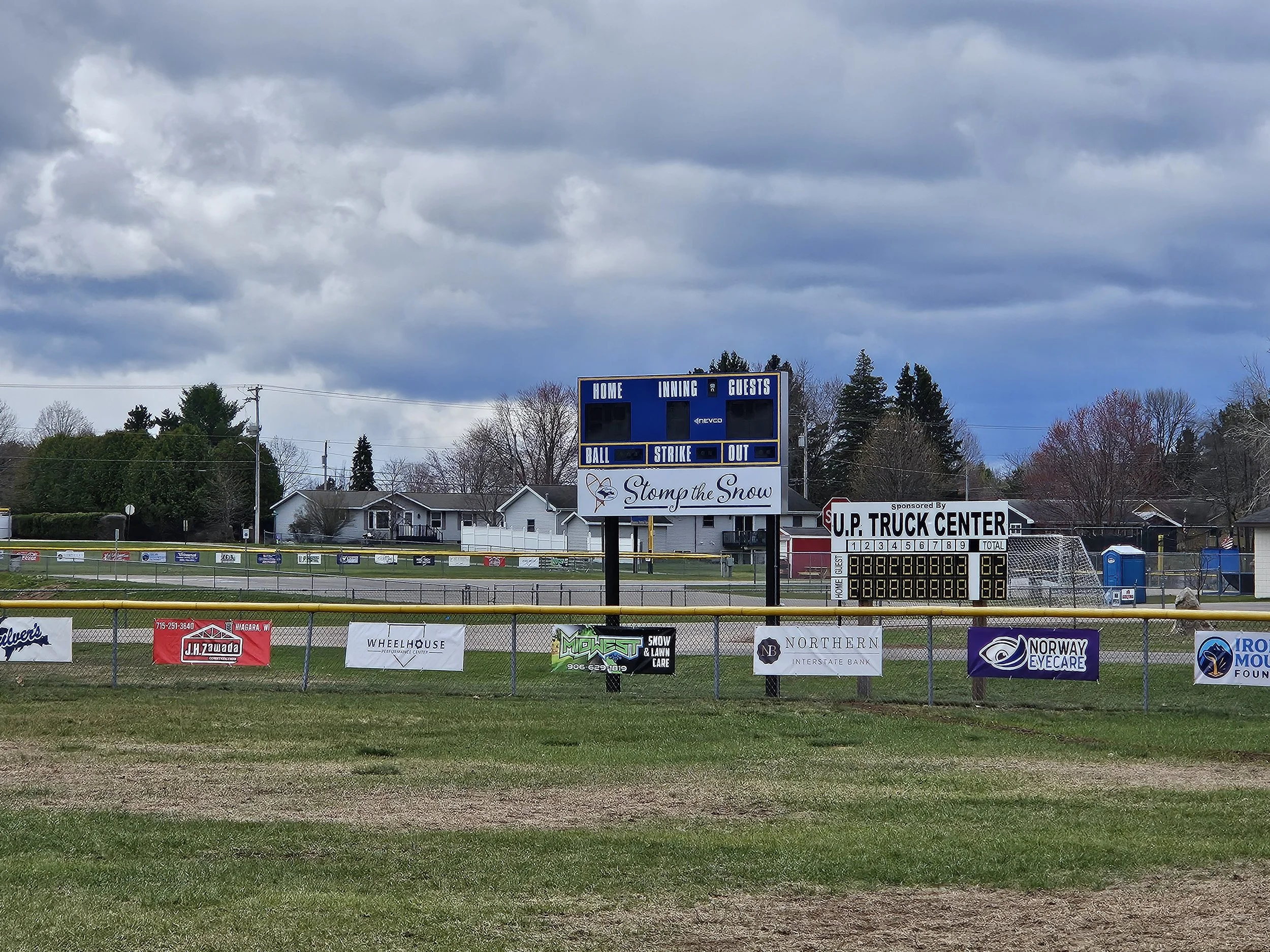 New Scoreboard at Girls Softball Field