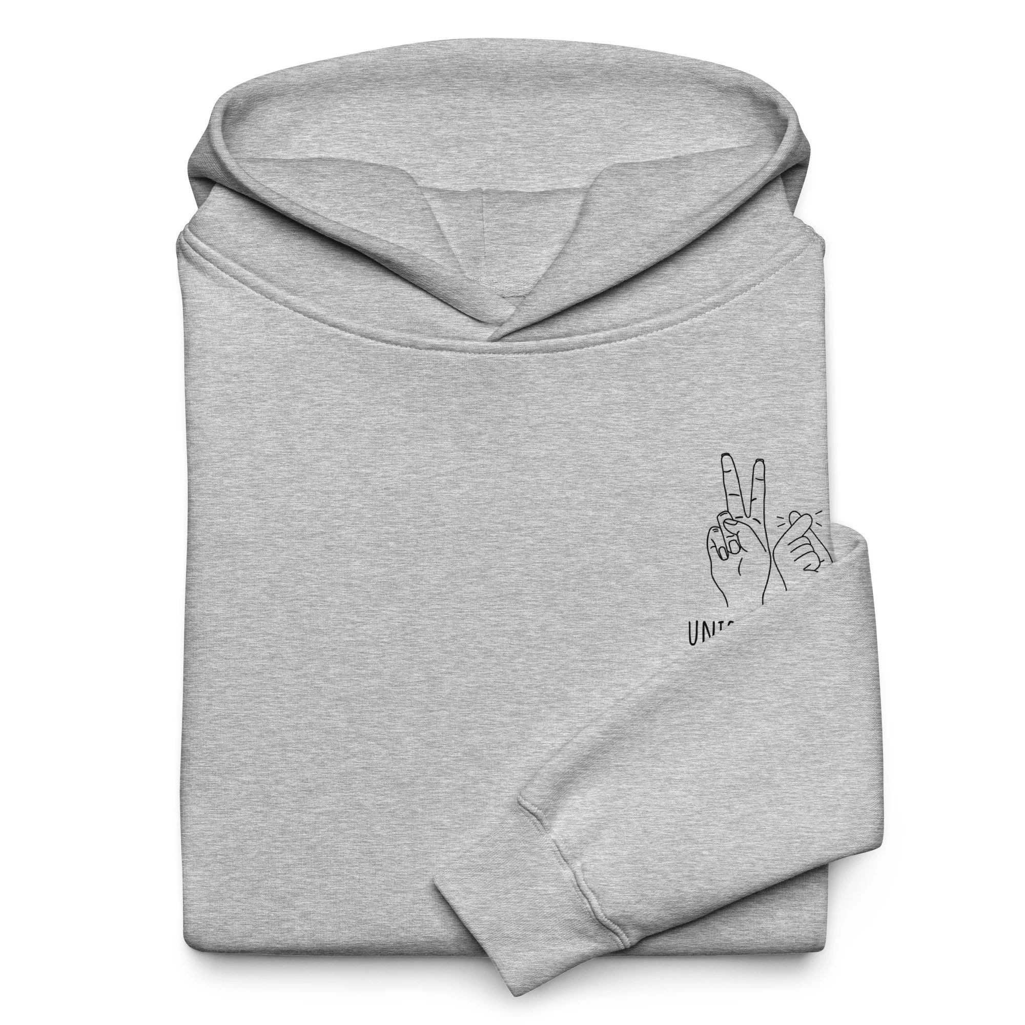 union county oversized hoodie gray