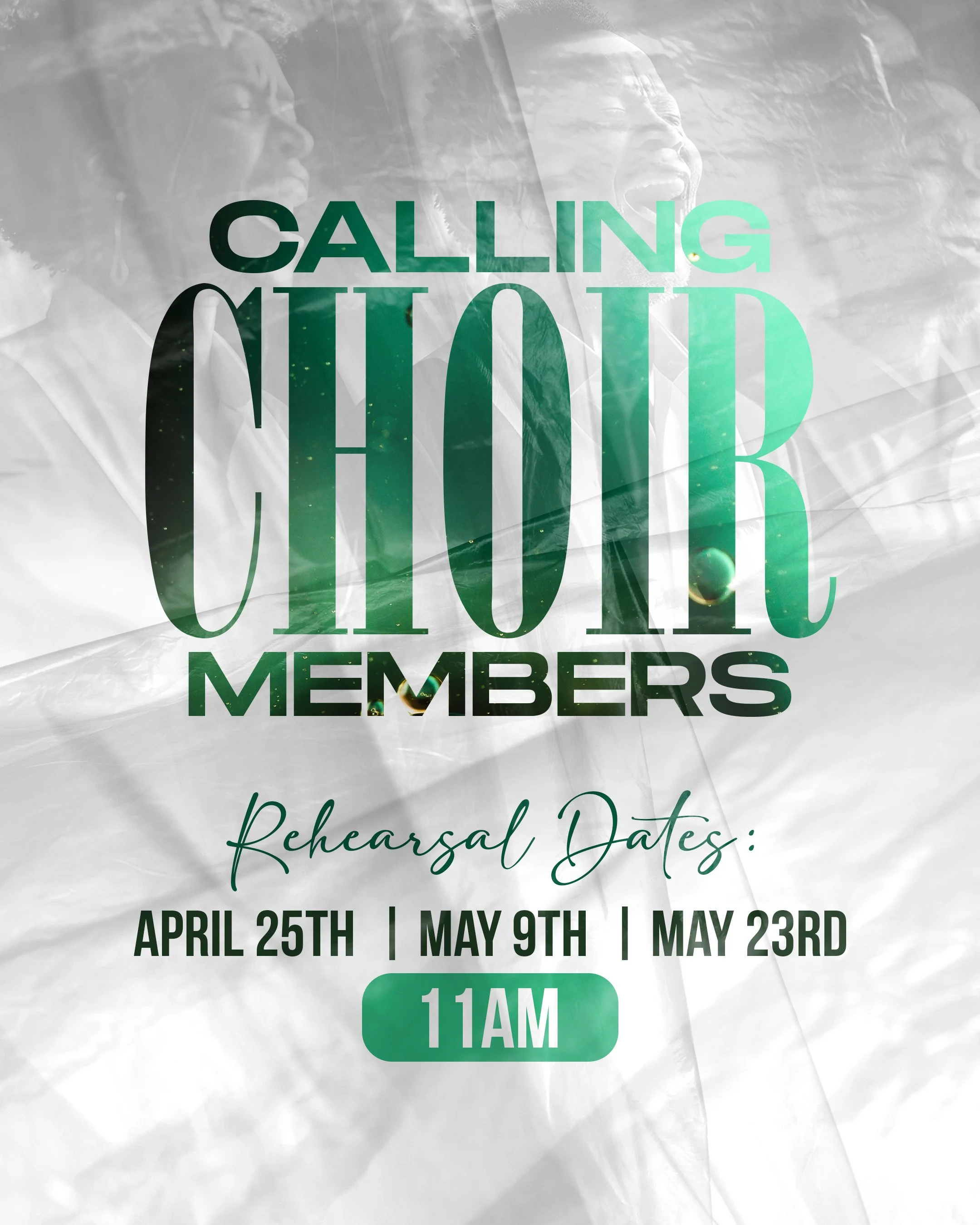 CALLING ALL SINGERS!