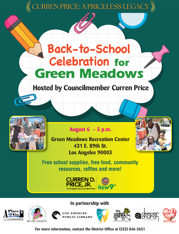 Back-to-School Celebration and Volunteer Opportunity