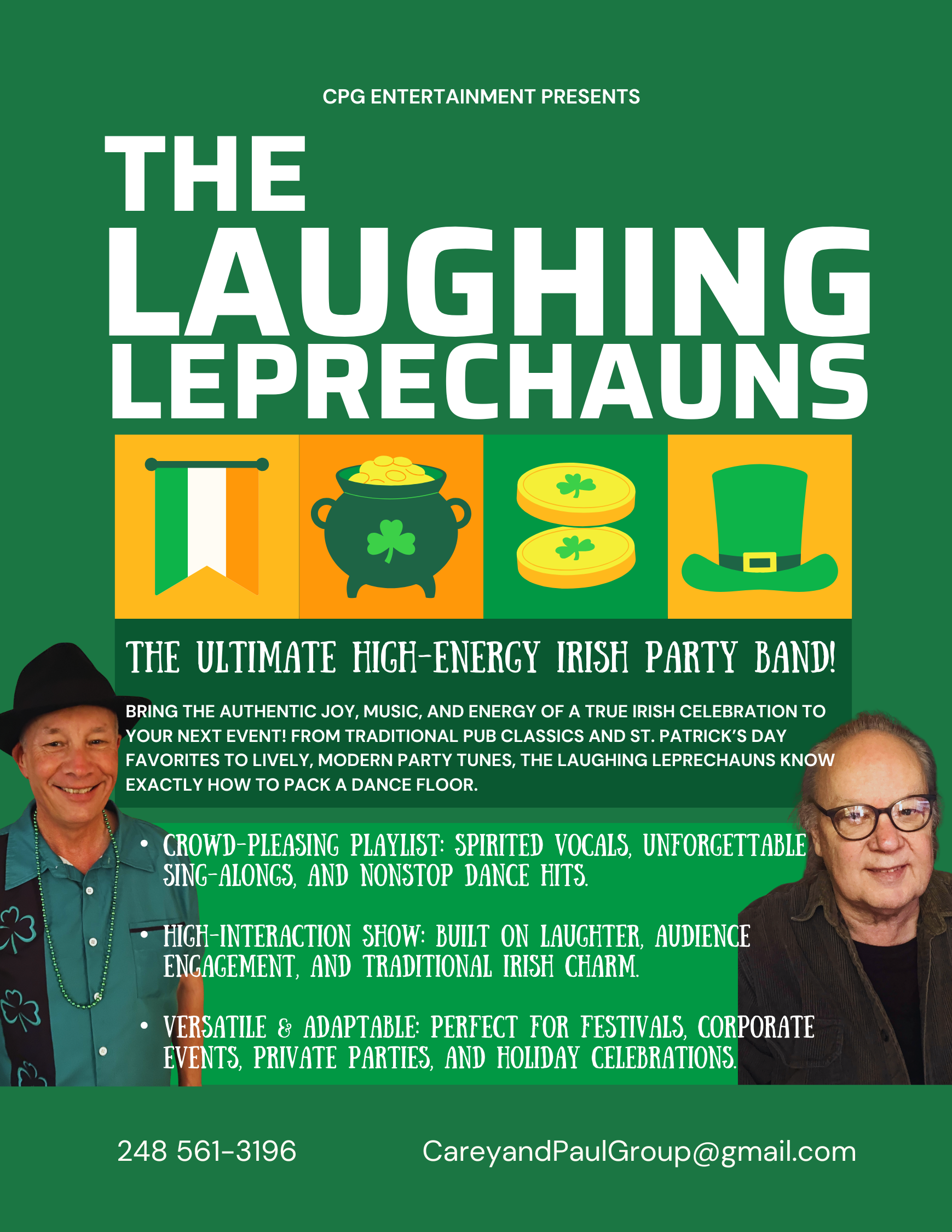 The Ultimate High-Energy Irish Party Band