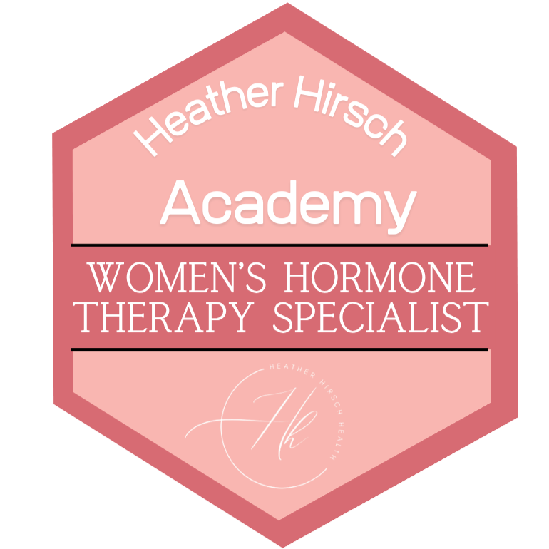 Heather Hirsch Academy Women's Hormone Therapy Specialist badge
