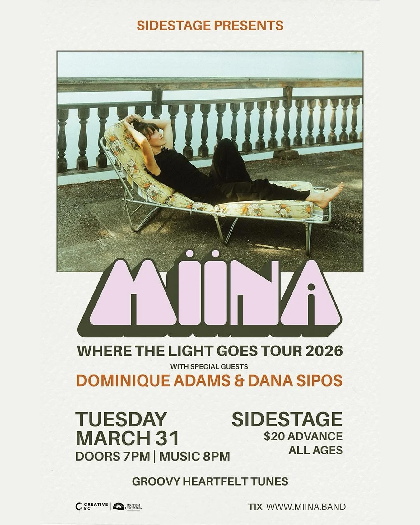 Excited to join @hello.miina and @dana_sipos at @sidestagewpg  March 31st for a  wee solo set :) im gonna play some new songs and I think it will be a nice evening!!