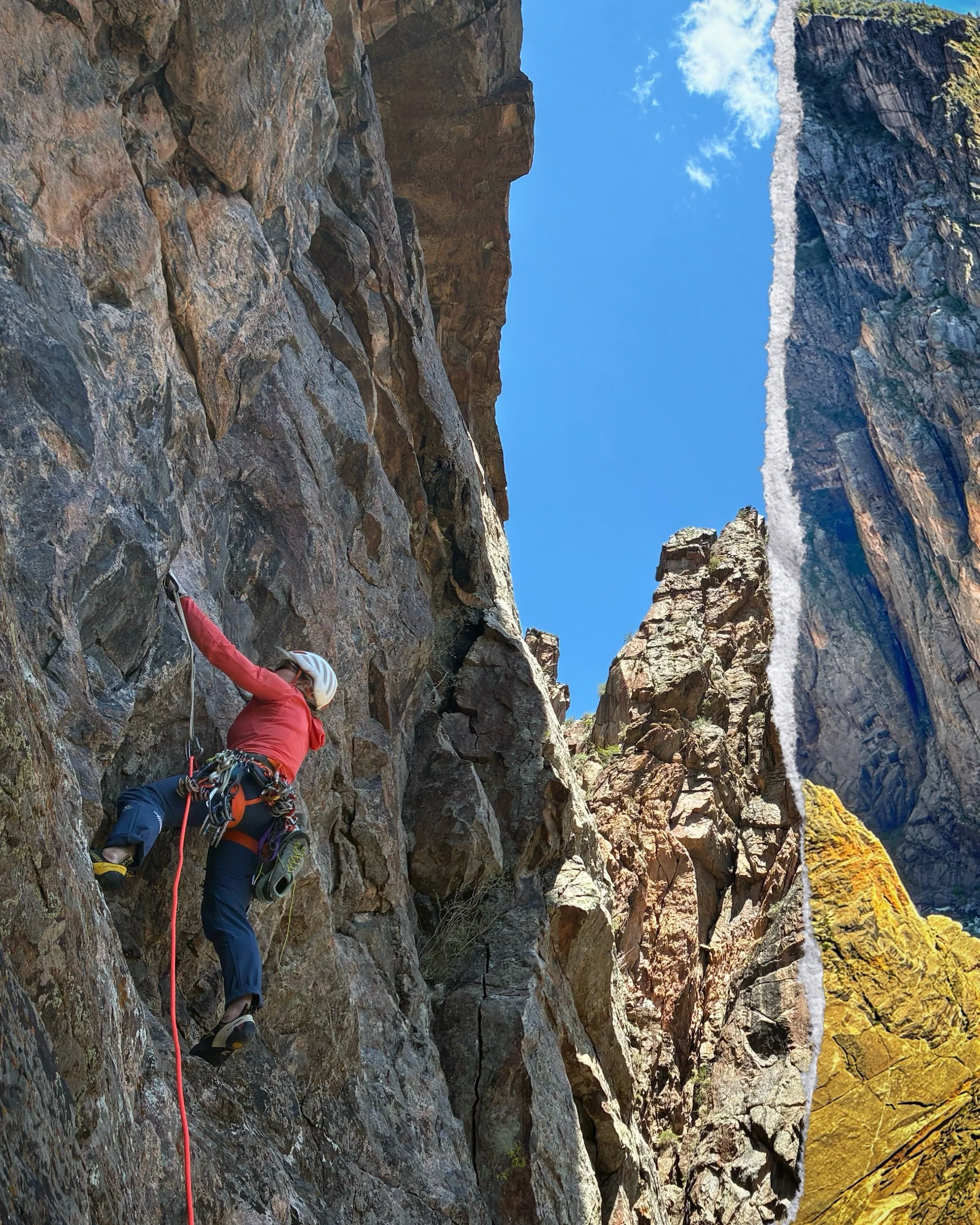 A few days climbing in the @blackcanyonnps. Big walls, exposure, and the kind of adventure climbing that demands your full attention. 🪩It&rsquo;s hard to describe the feeling of this place. Wild, quiet, intimidating, and beautiful all at once. Reall