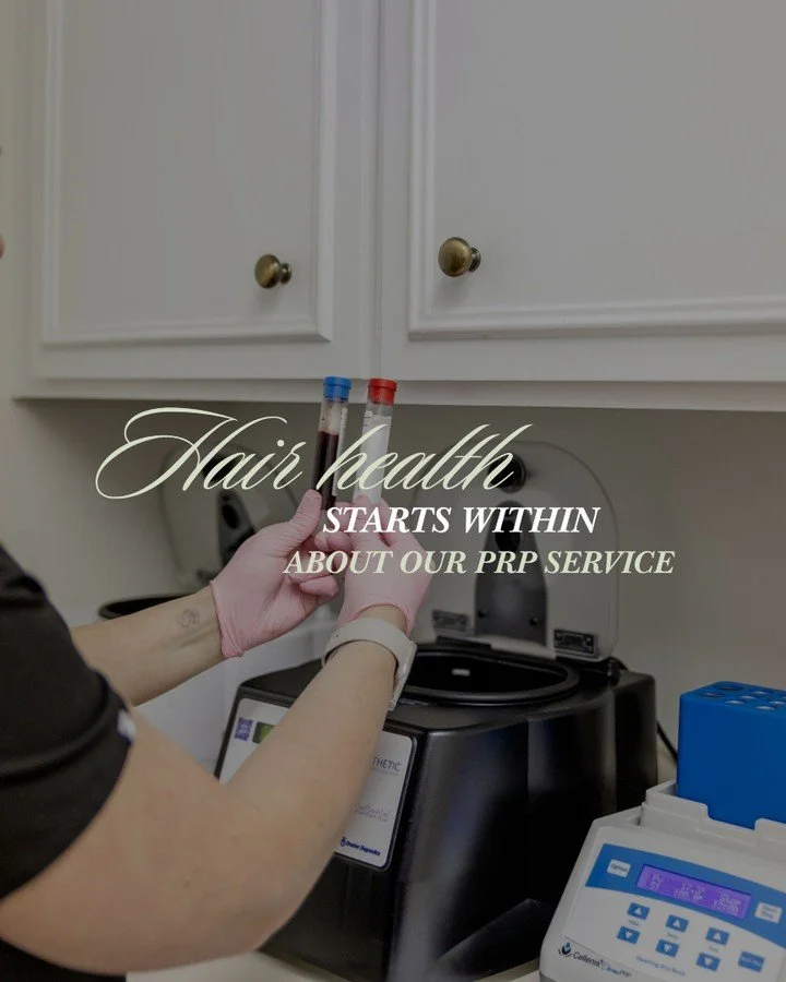 Hair thinning or shedding isn&rsquo;t just a &ldquo;hair&rdquo; issue 🤍 

A lot of times, it starts deeper, like hormones, stress, or internal imbalance. 

That&rsquo;s where PRP can help support natural regrowth and healthier-looking, fuller hair o