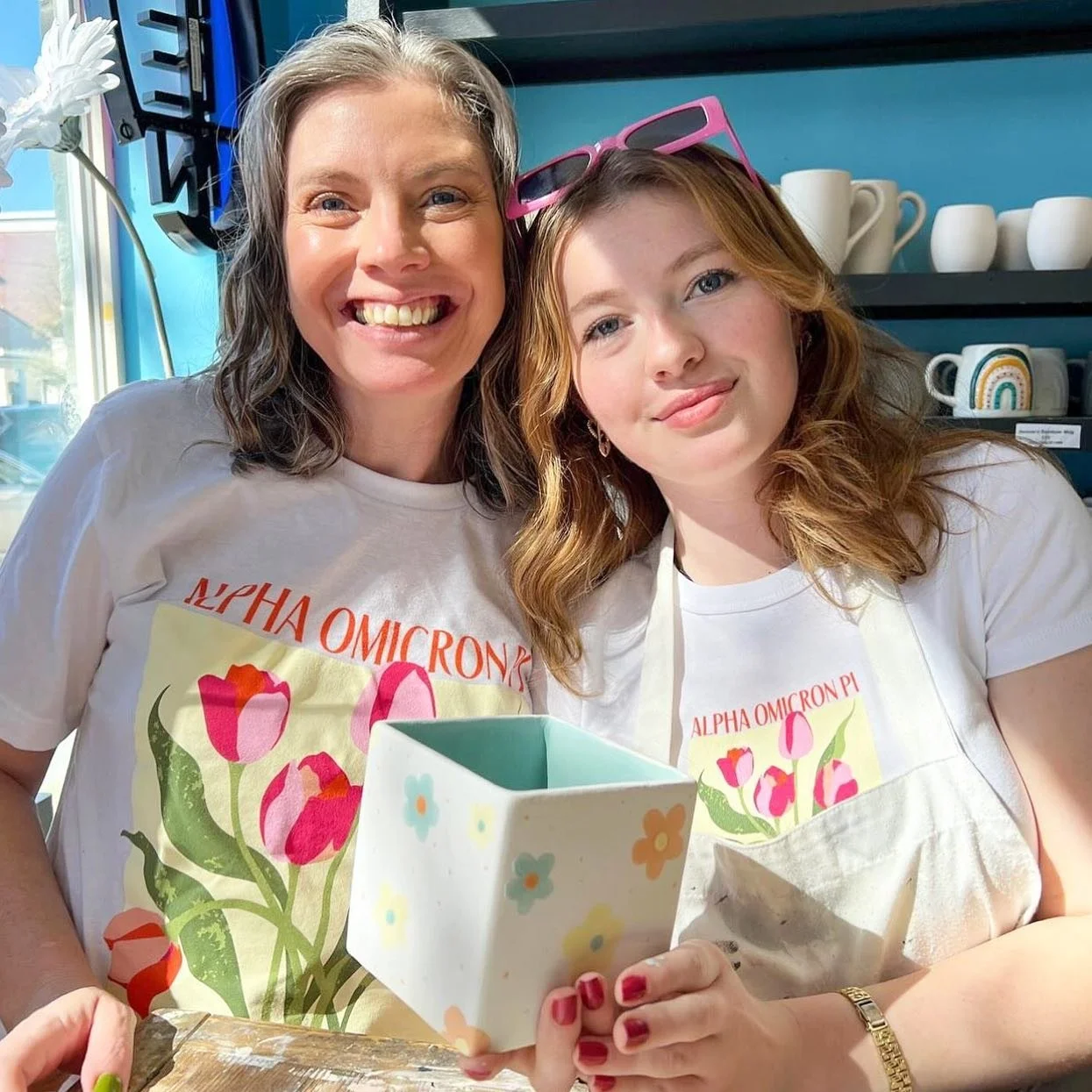 loving this spring vibe mom&rsquo;s day tee and baby tee combo 💐💕⭐️
