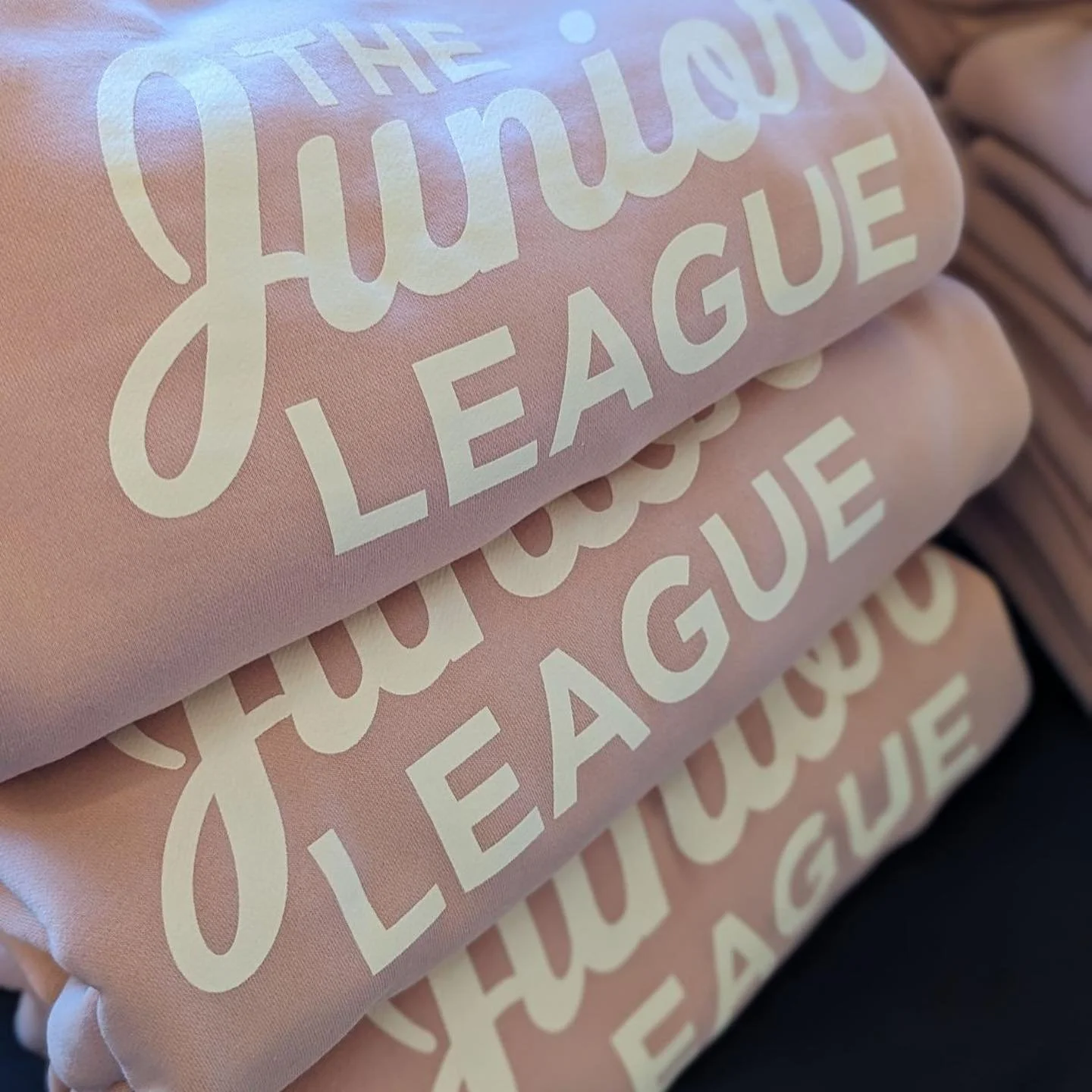 We are live in person at Junior League today, selling some cute custom made products! 🤍