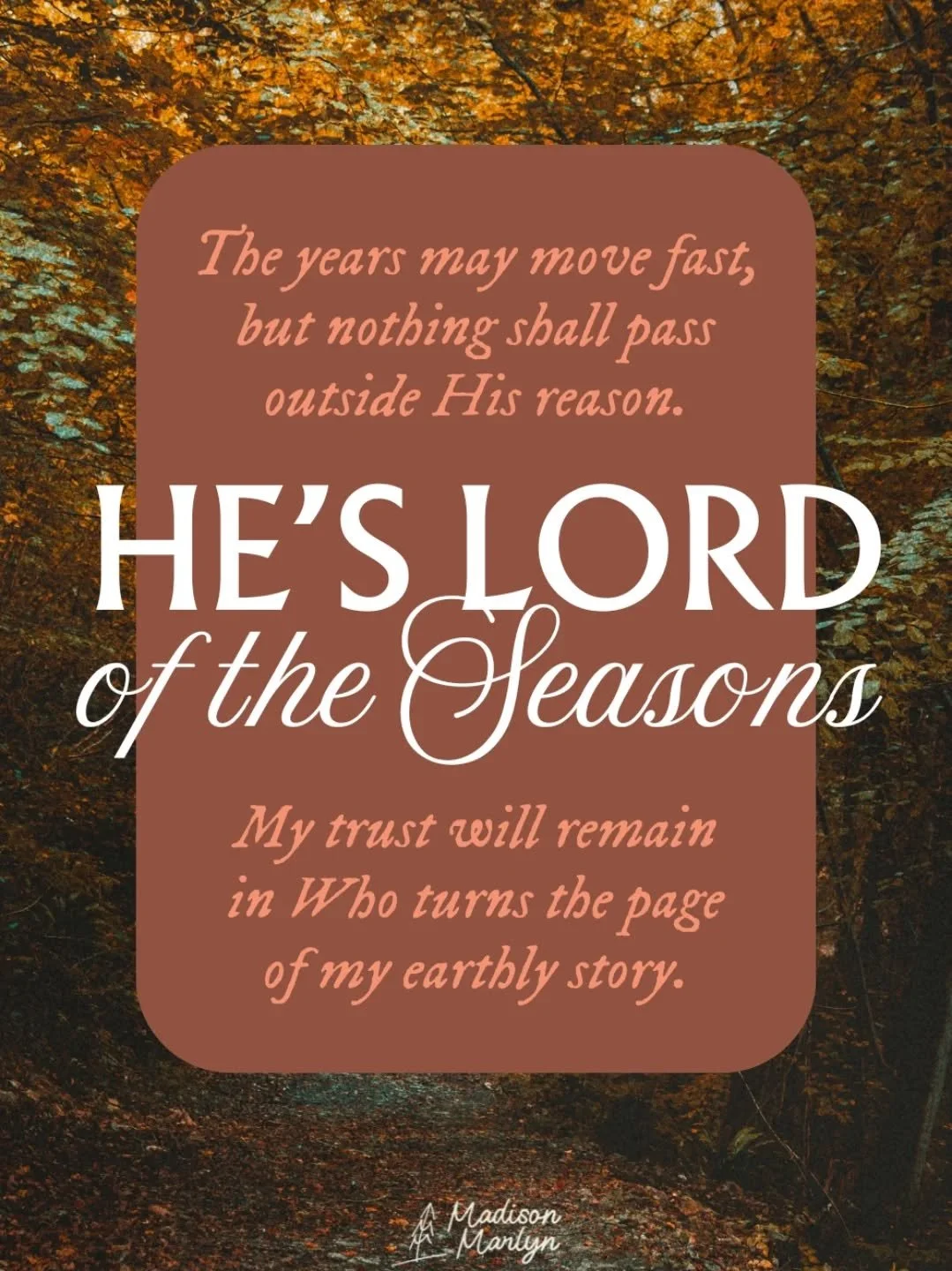 "My trust will remain in Who turns the page
Of my earthly story, it's all for His glory
This I sing, while I wait for the King."

#christianmusic #christiansong #christianfolk #newyear #newyearseve