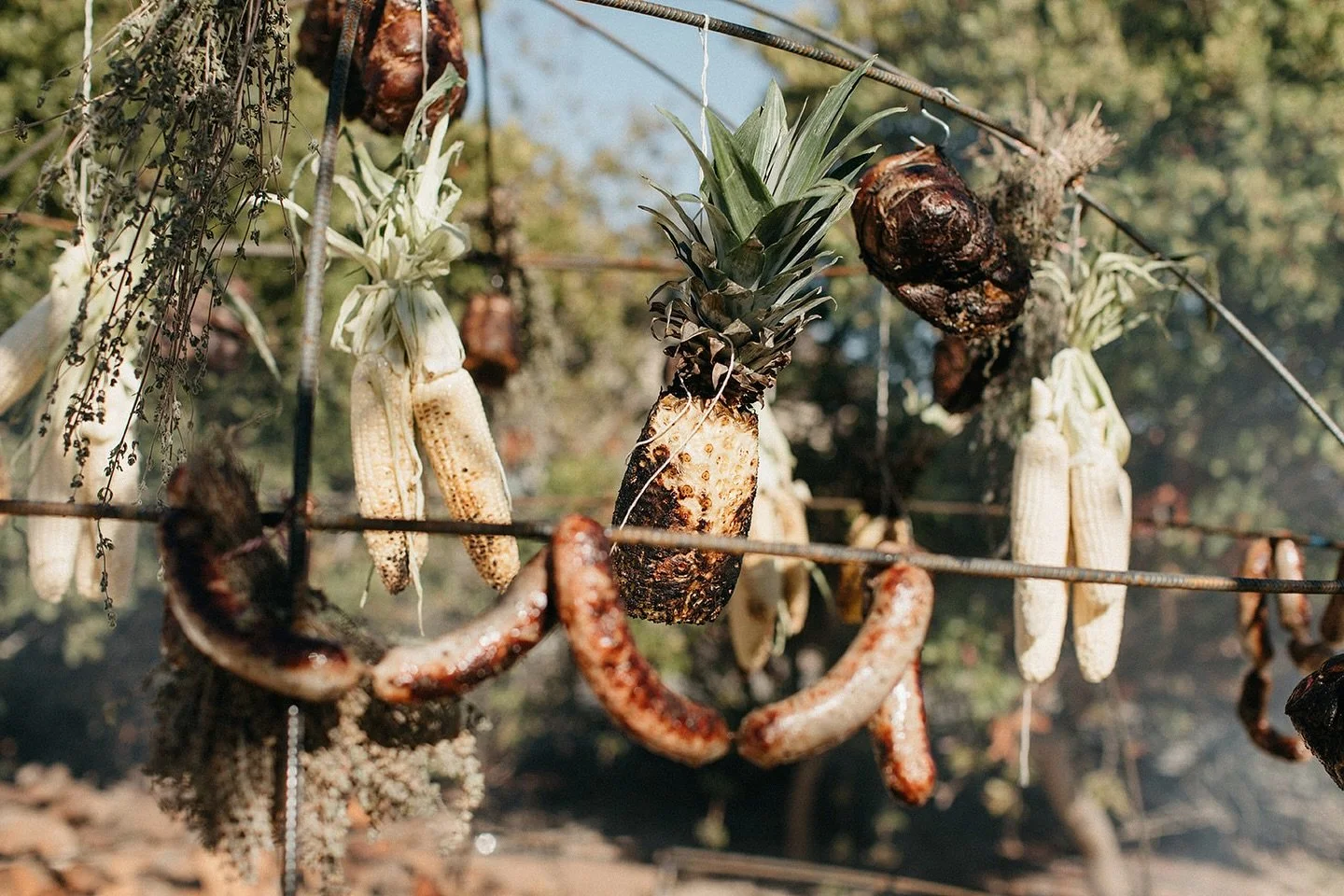 Live fire, late summer light, and a long table nearby. 

S &amp; K&rsquo;s unforgettable backyard wedding in Carmel Valley last August took highlighting local ingredients to an entirely new level. Ingredients on center stage, photographed by the ever