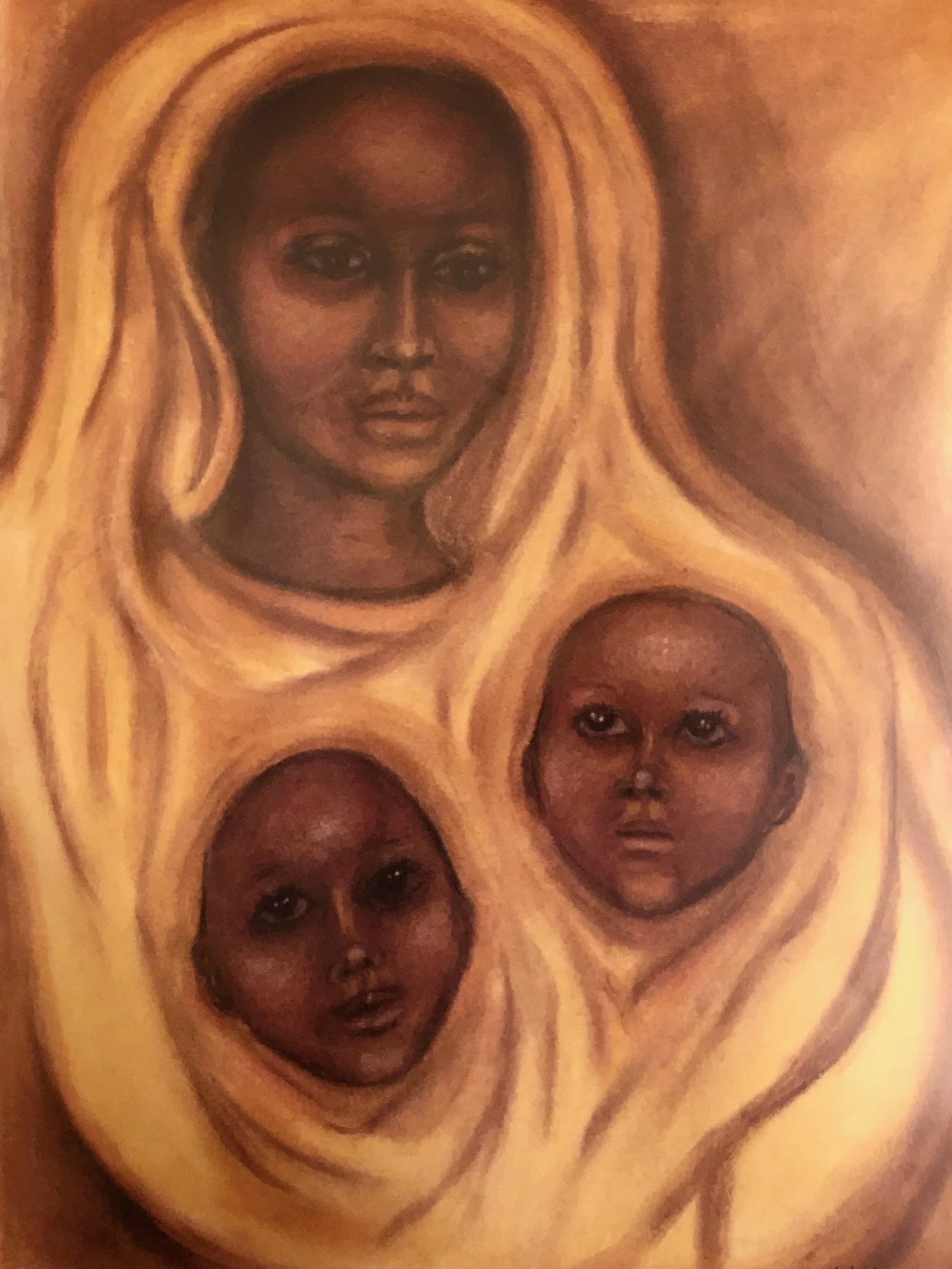 "Doubly Blessed"
Mixed Media 