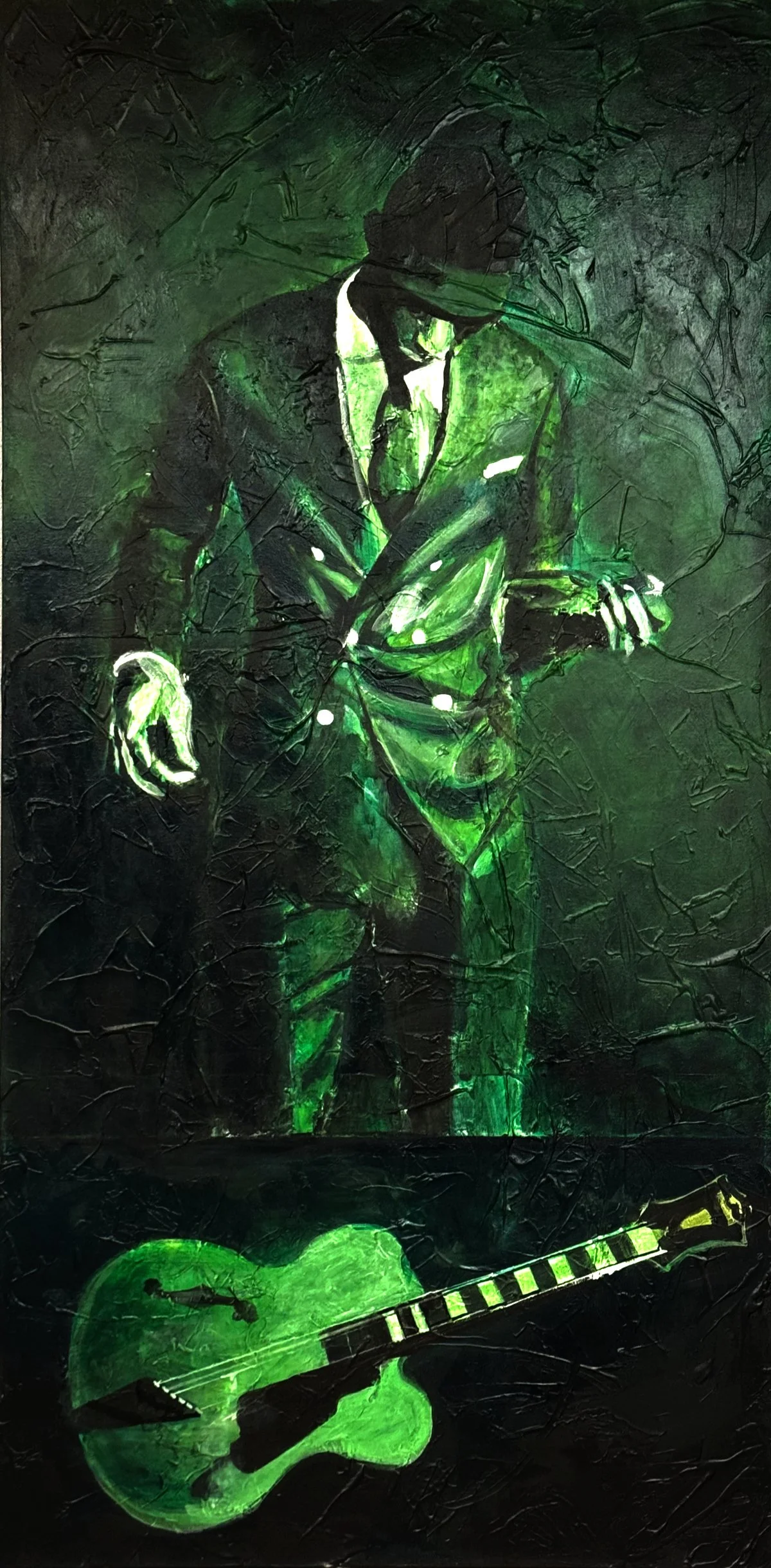 "Emerald Blues"
24" X 48"
Acrylic on Canvas
