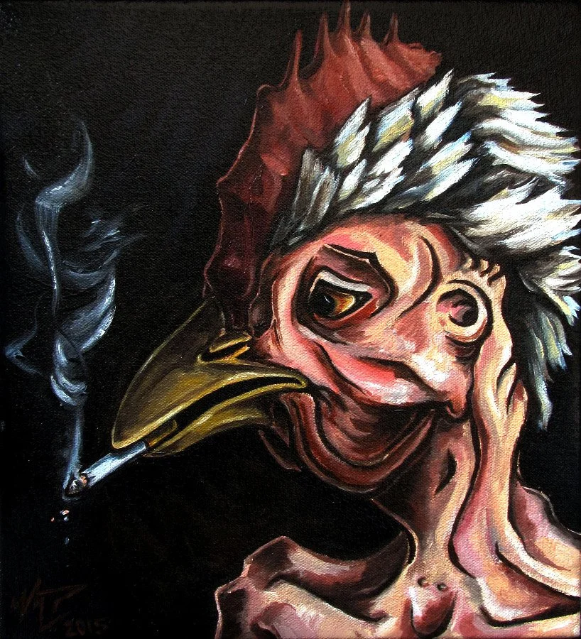 "Smoke"
11" x 10"
Oil on canvas
2015
