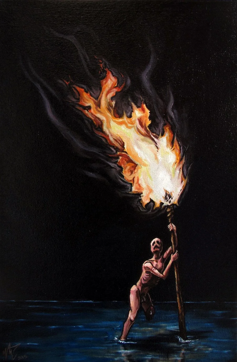 "Wade"
18" x 12"
Oil on canvas
2015