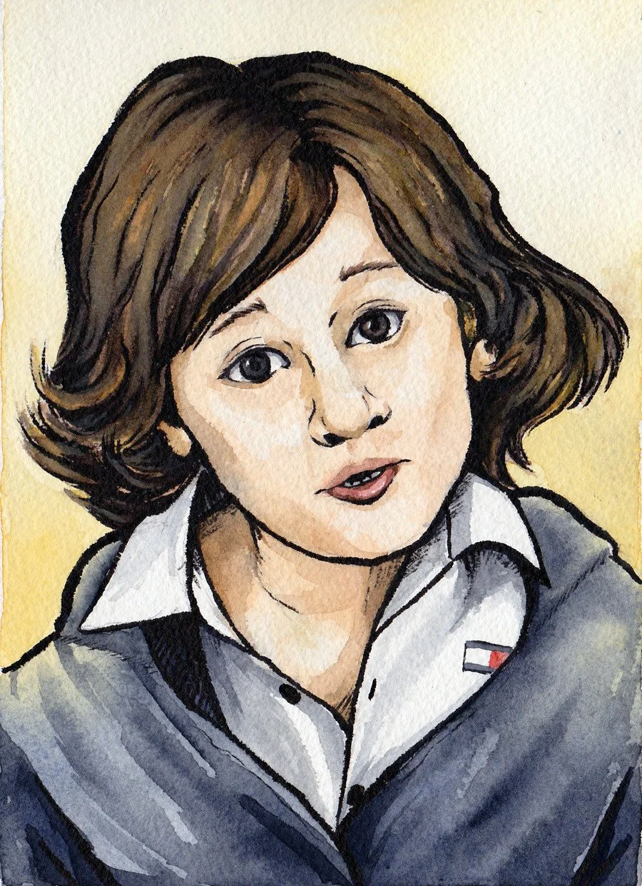 "Portrait of a Child"
Watercolor & Ink on Paper
December 2016