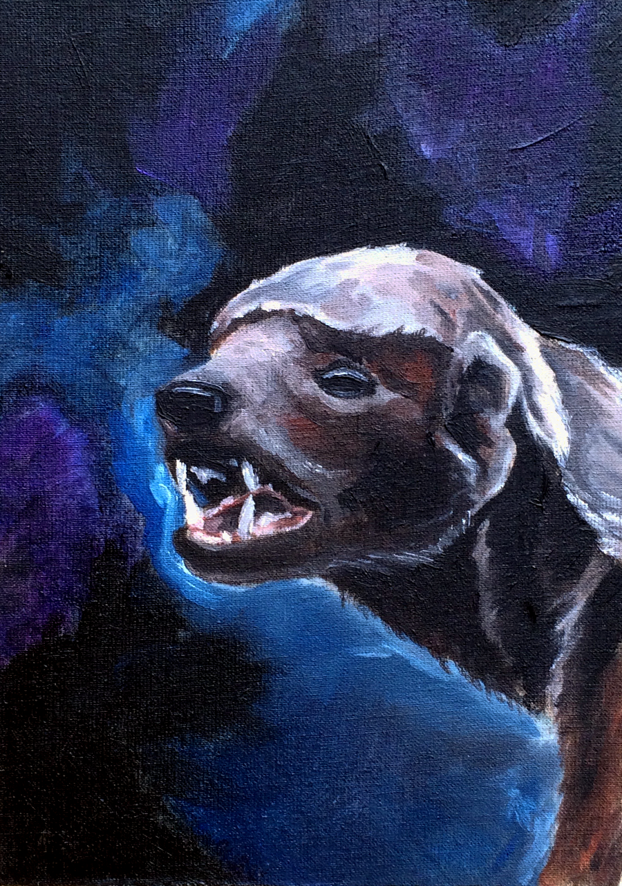 "Honey Badger"
7″ x 5″
Oil on Muslin Board
2015