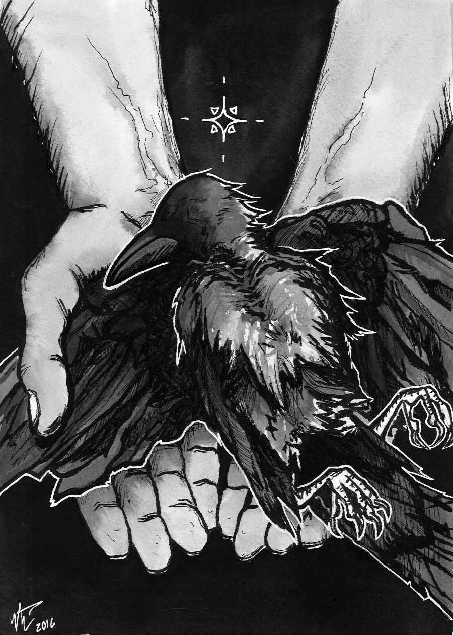 “Like A Murder How’d She Fly So Sweetly”
Ink on paper
2016