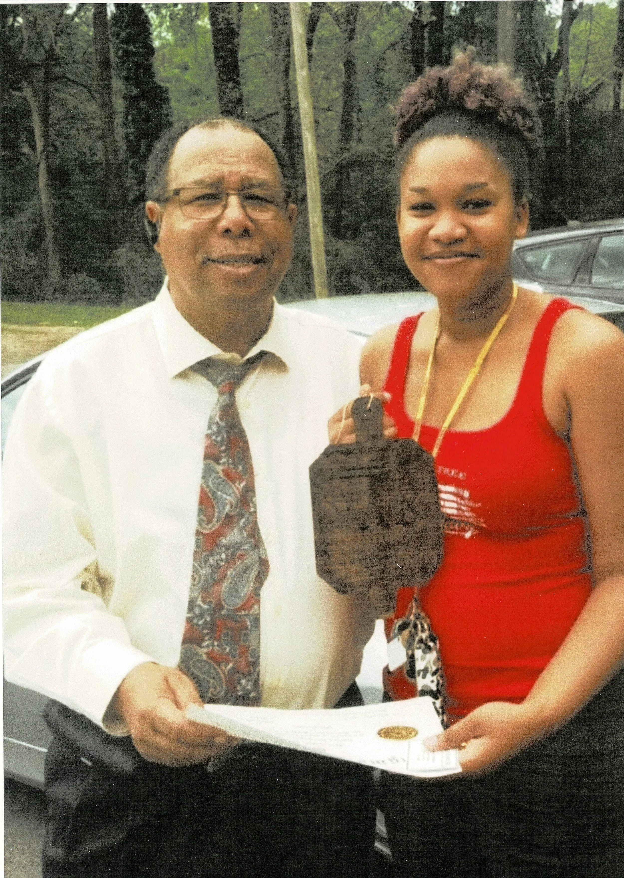 Willie B. and Granddaughter, Sonya