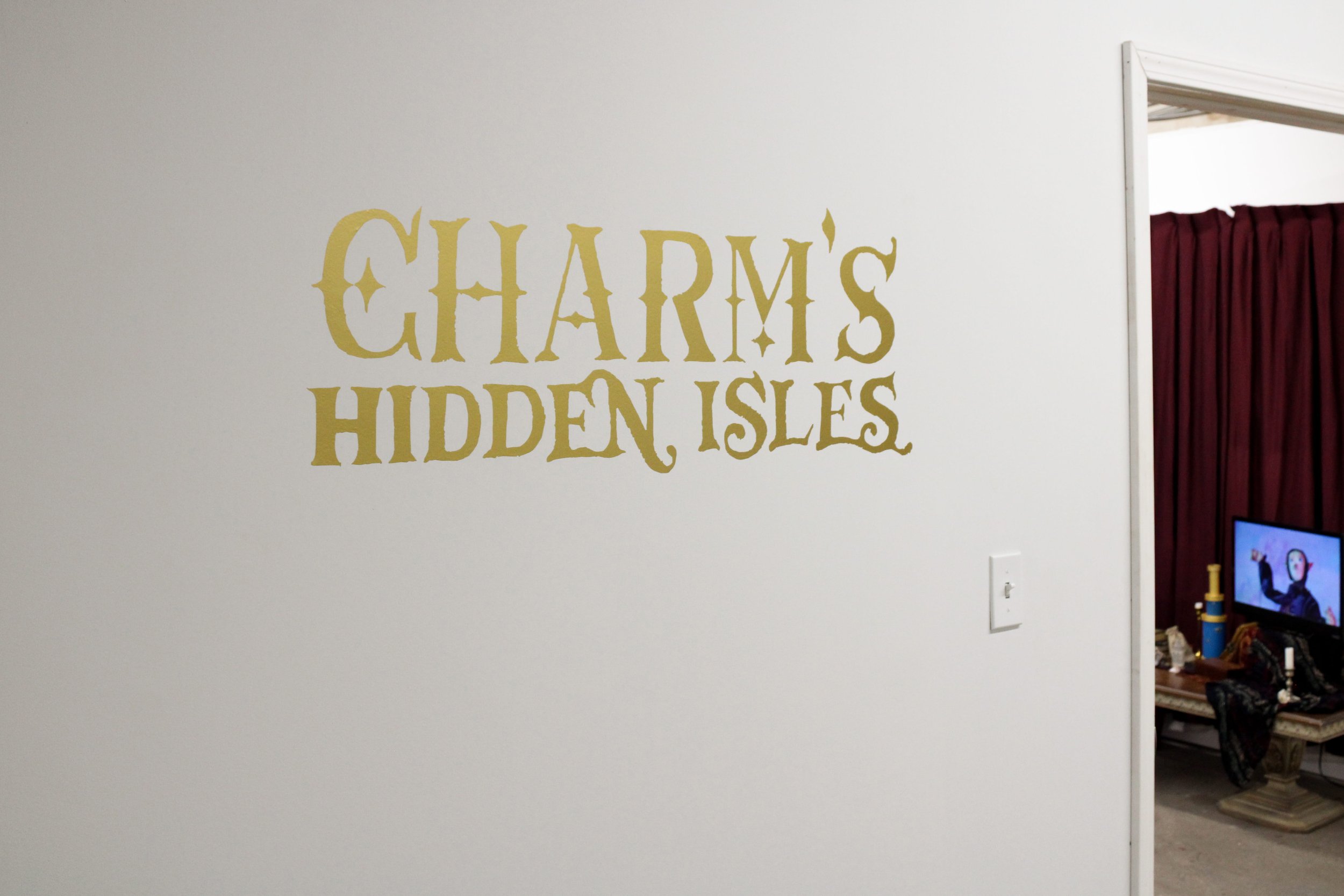 charm's hidden isles exhibition by Vaughn Sanchez at the waiting room
