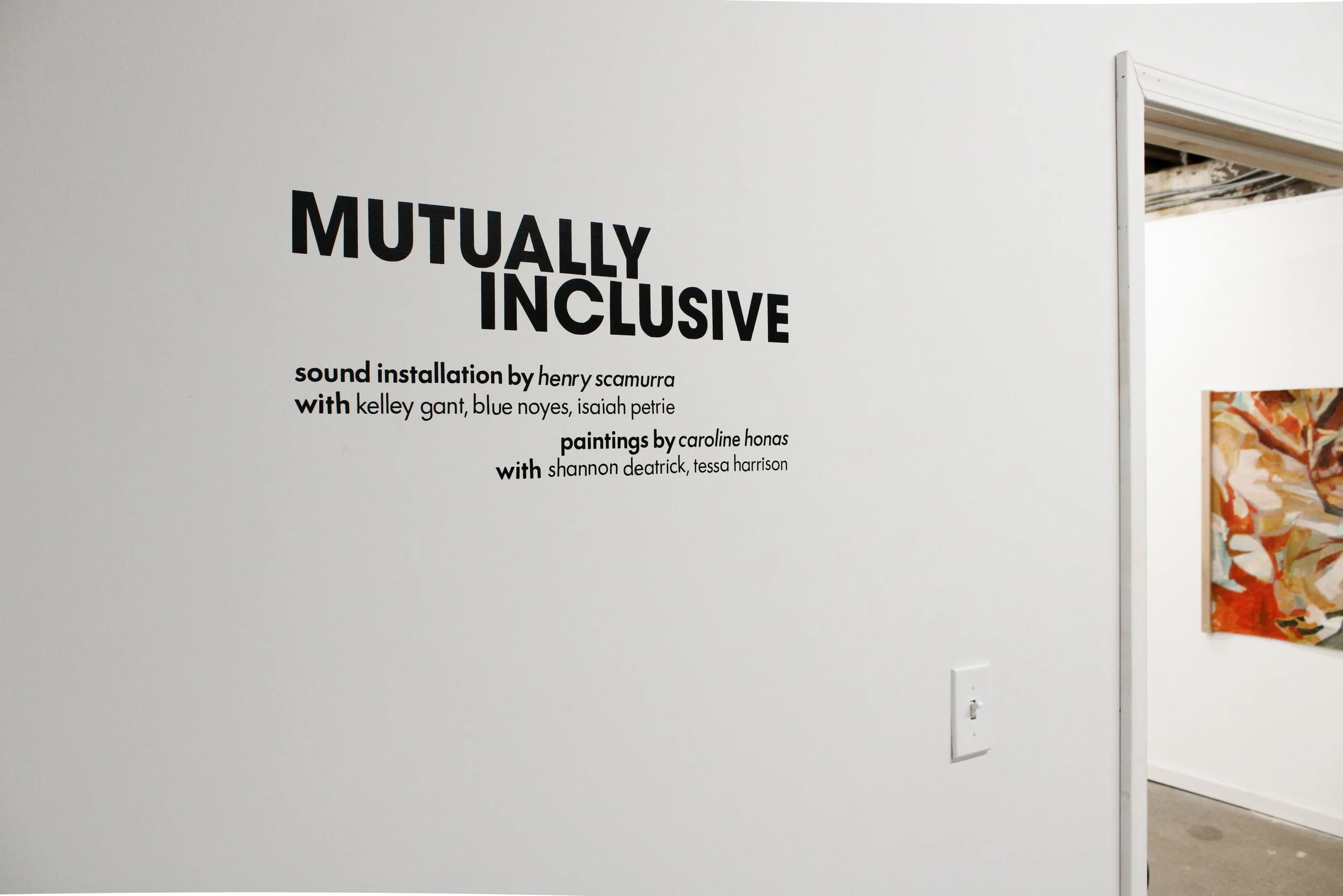 mutually inclusive entry wall text at the waiting room