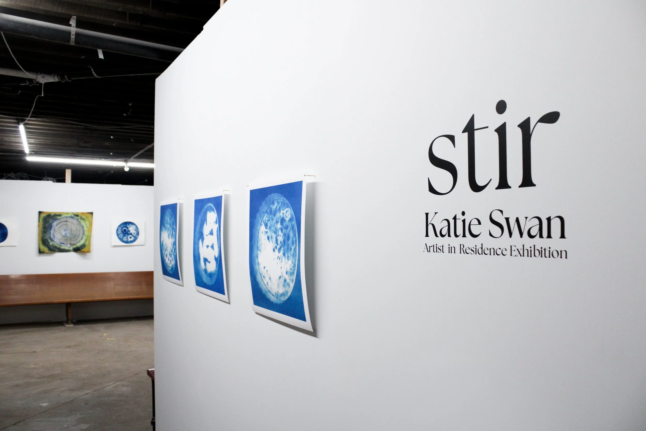 katie swan: stir at the waiting room artist in residency exhibition