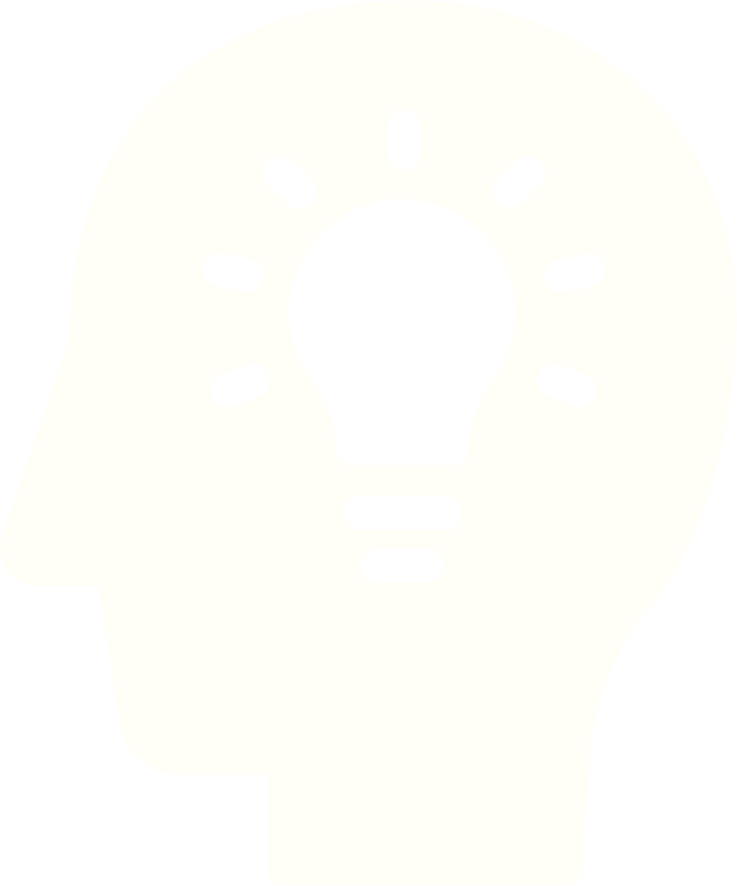 Lightbulb icon representing creative ideas, strategy, and design thinking.