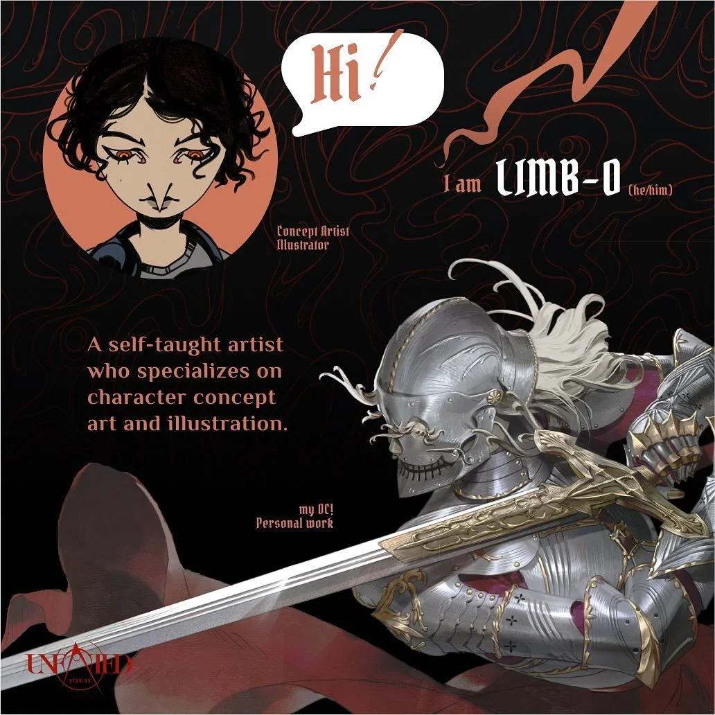 WELCOME ‼️ LIMB-O / @ofthelimbo (he/him) as a new badass addition to our ART STRIKE TEAM 💥🎨
——————
Concept Artist & Illustrator
——————
LIMB-O is such a character artist pow