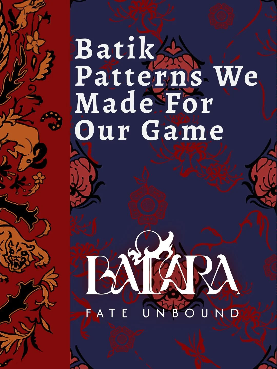 Which one is your favorite?

Batiks are patterned textiles made with a wax resist dying technique that originated in Java but can be found all across the Indonesian archipelago! So, for our Indonesian fantasy game we knew we had to make our own batik