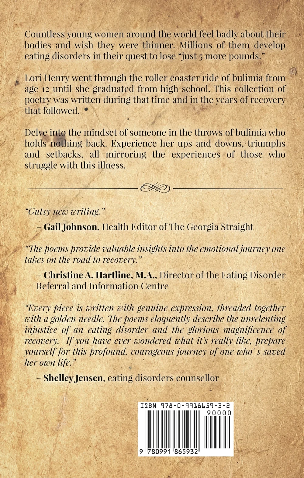 Silent Screams: Eating disorder poetry by Lori Henry