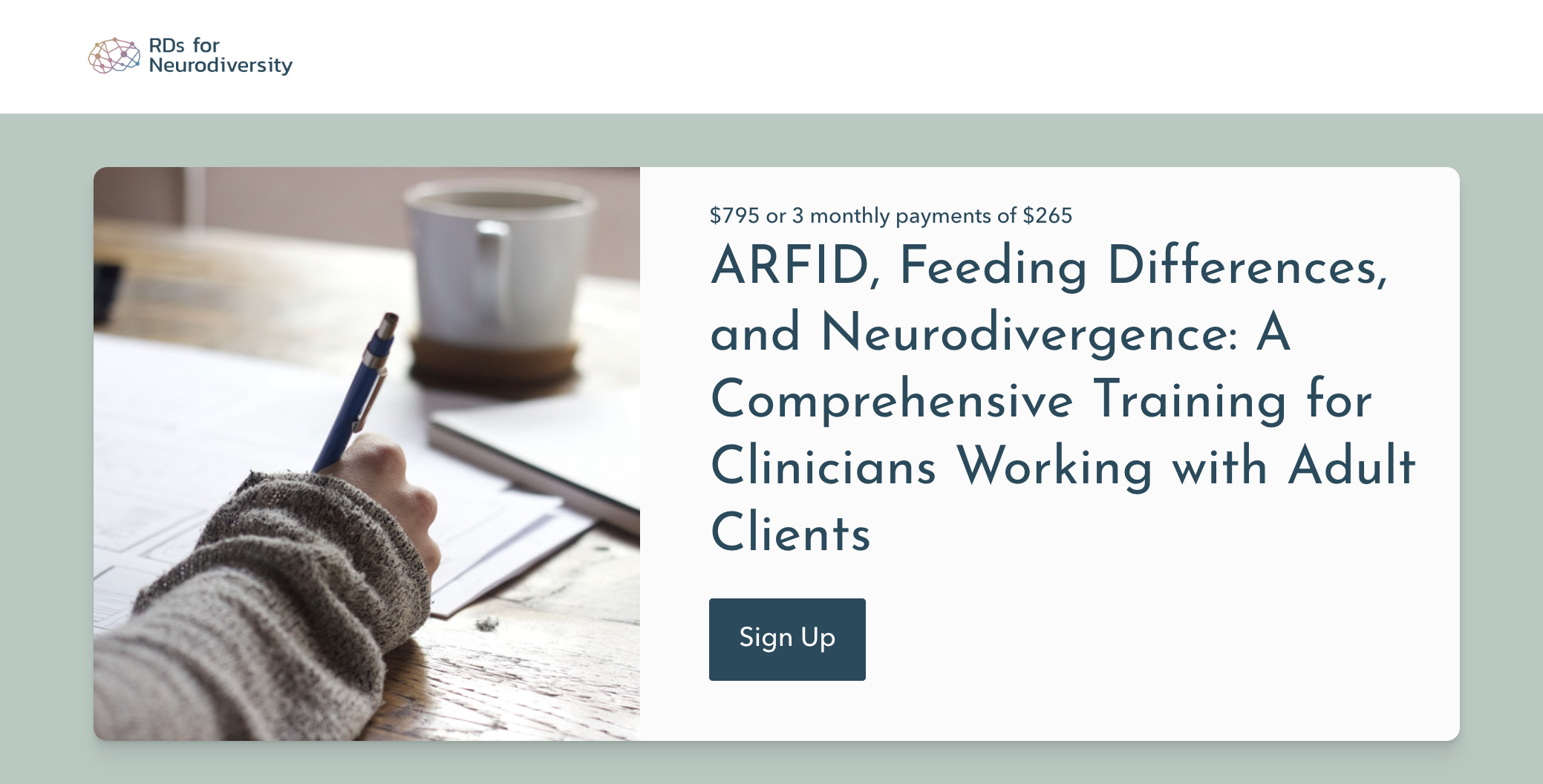 New training for clinicians at the intersection of neurodivergence, sensory differences, trauma, chronic illness and ARFID.