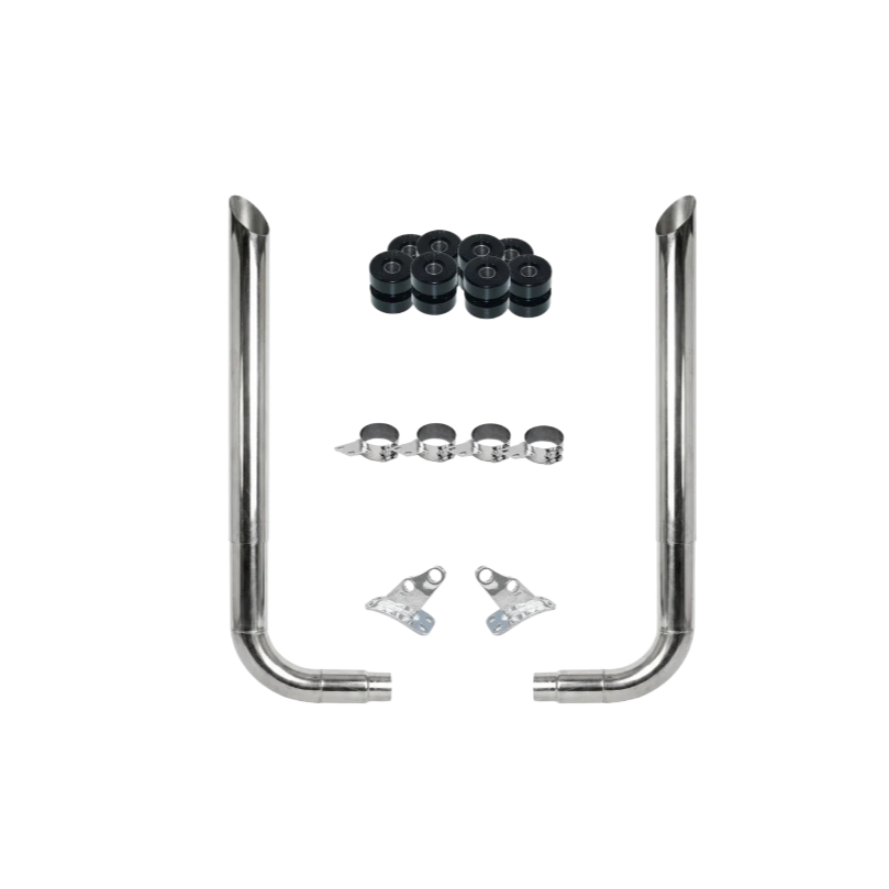 7 Inch Miter Complete Exhaust Kit w/90 Degree Pickett Elbows